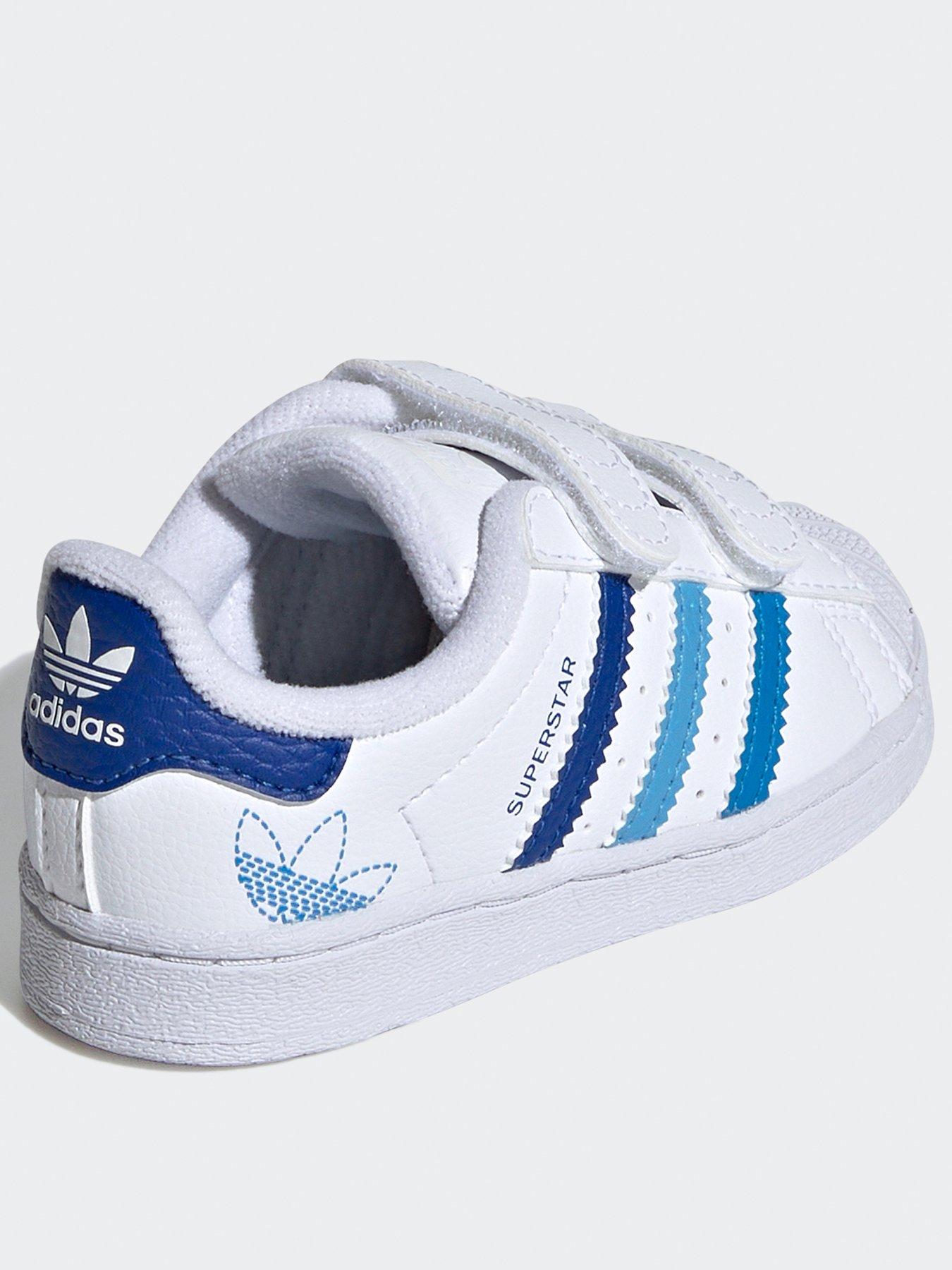 Baby adidas superstar blue hotsell