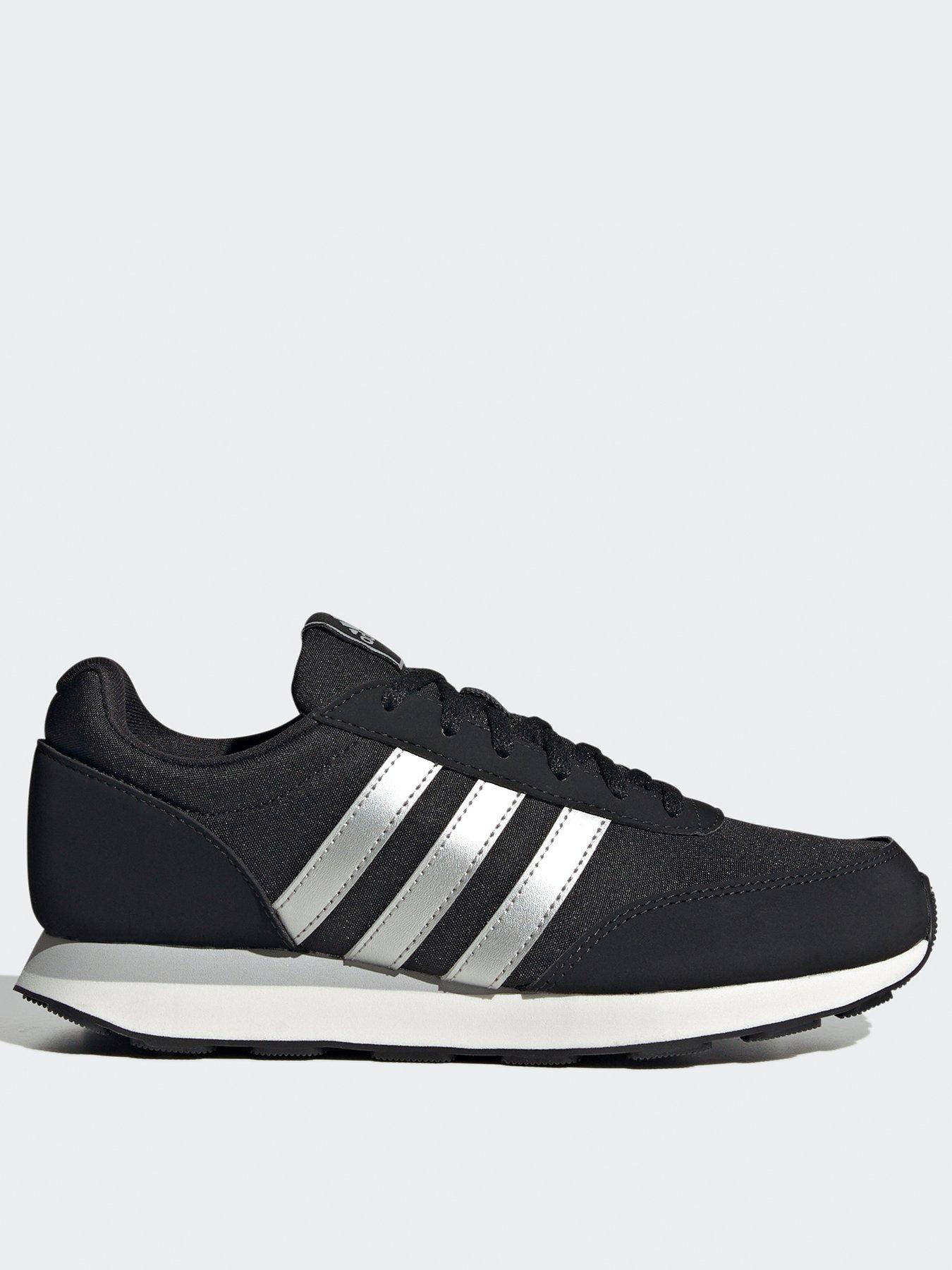 Adidas black and white womens trainers online