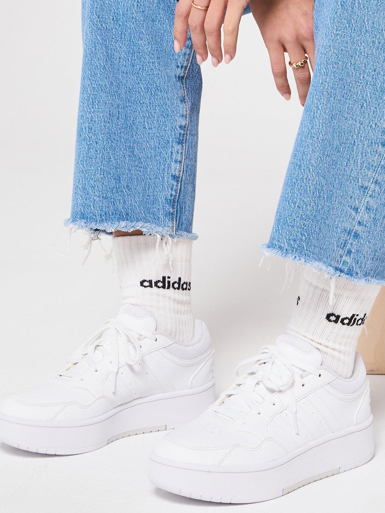 Image 1 of 8 of adidas Sportswear Women's Hoops 3.0 Bold Trainers - White