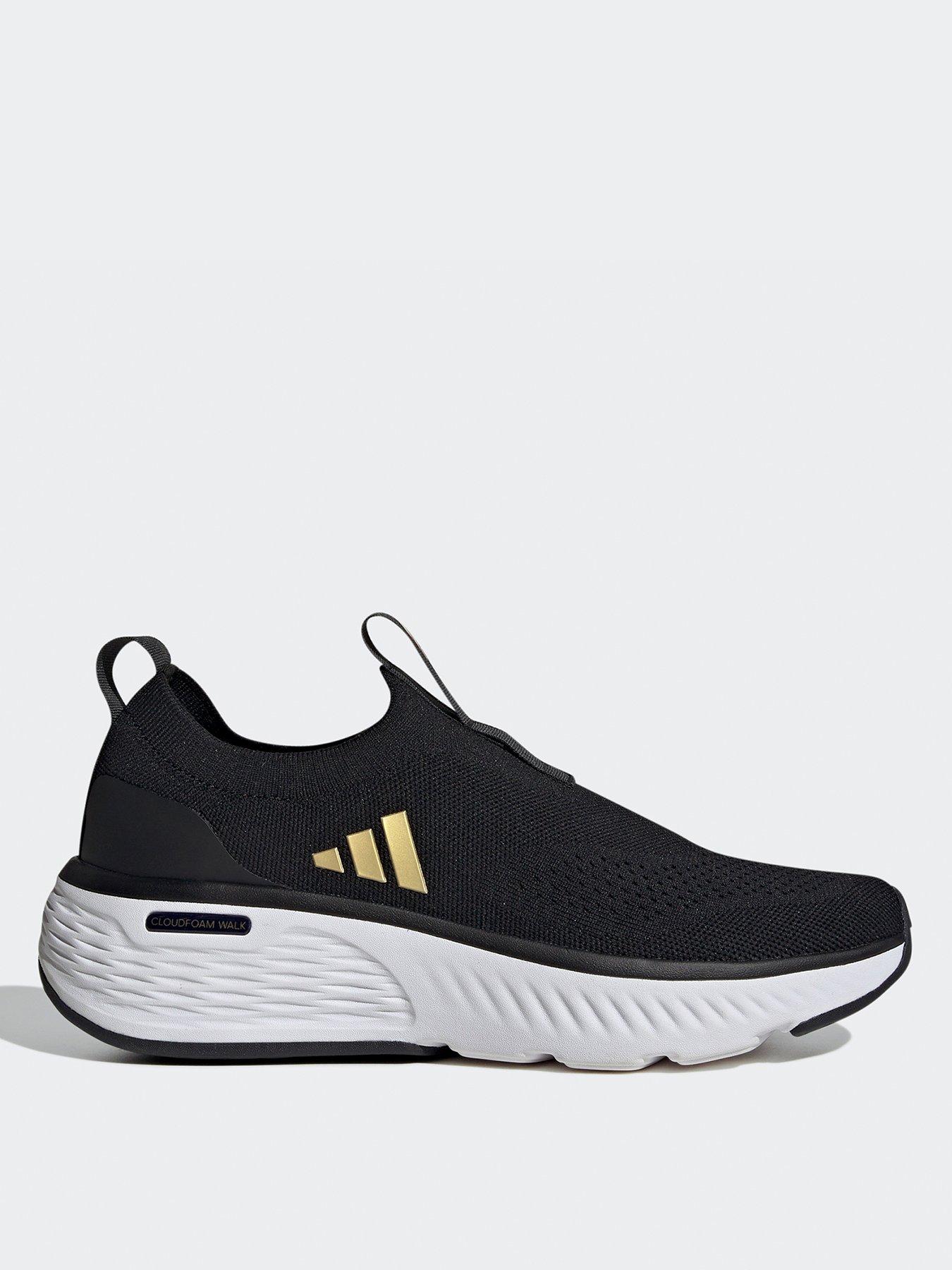 undefined Women's Cloudfoam Go Sock Trainers - Black/Gold