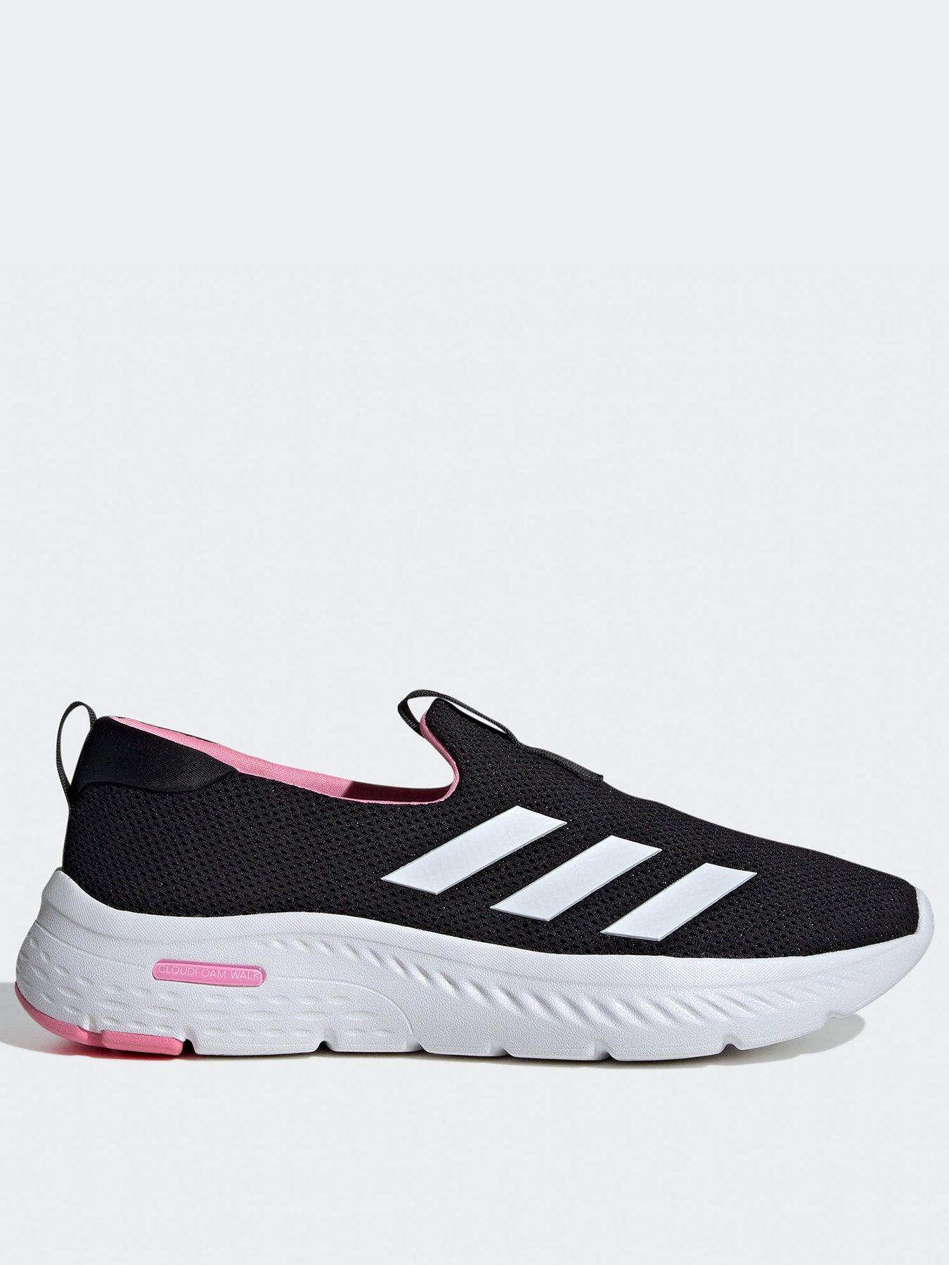 undefined Women's Cloudfoam Move Lounger Trainers - Black/Pink