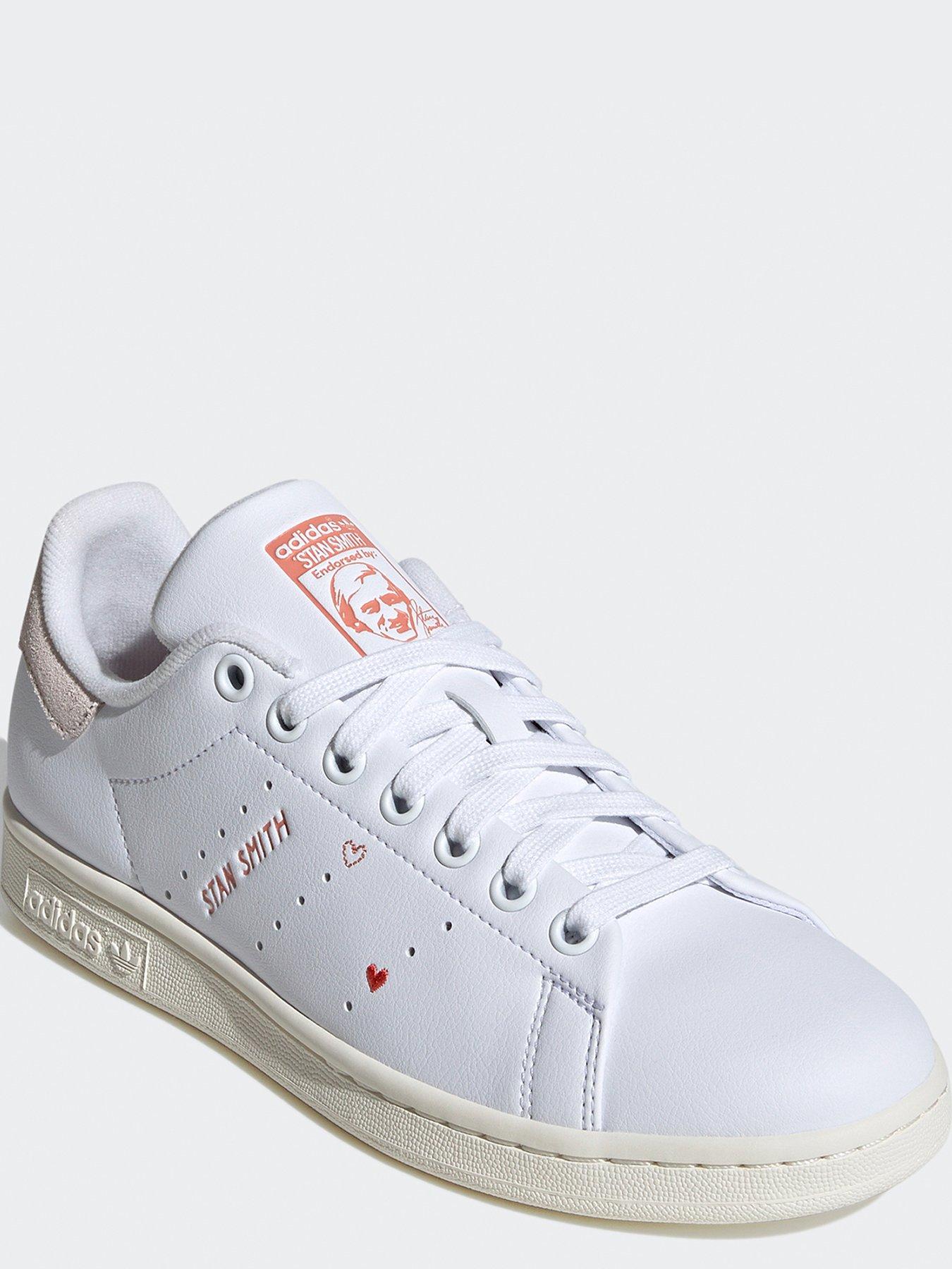 originals all white stan smith trainers womens