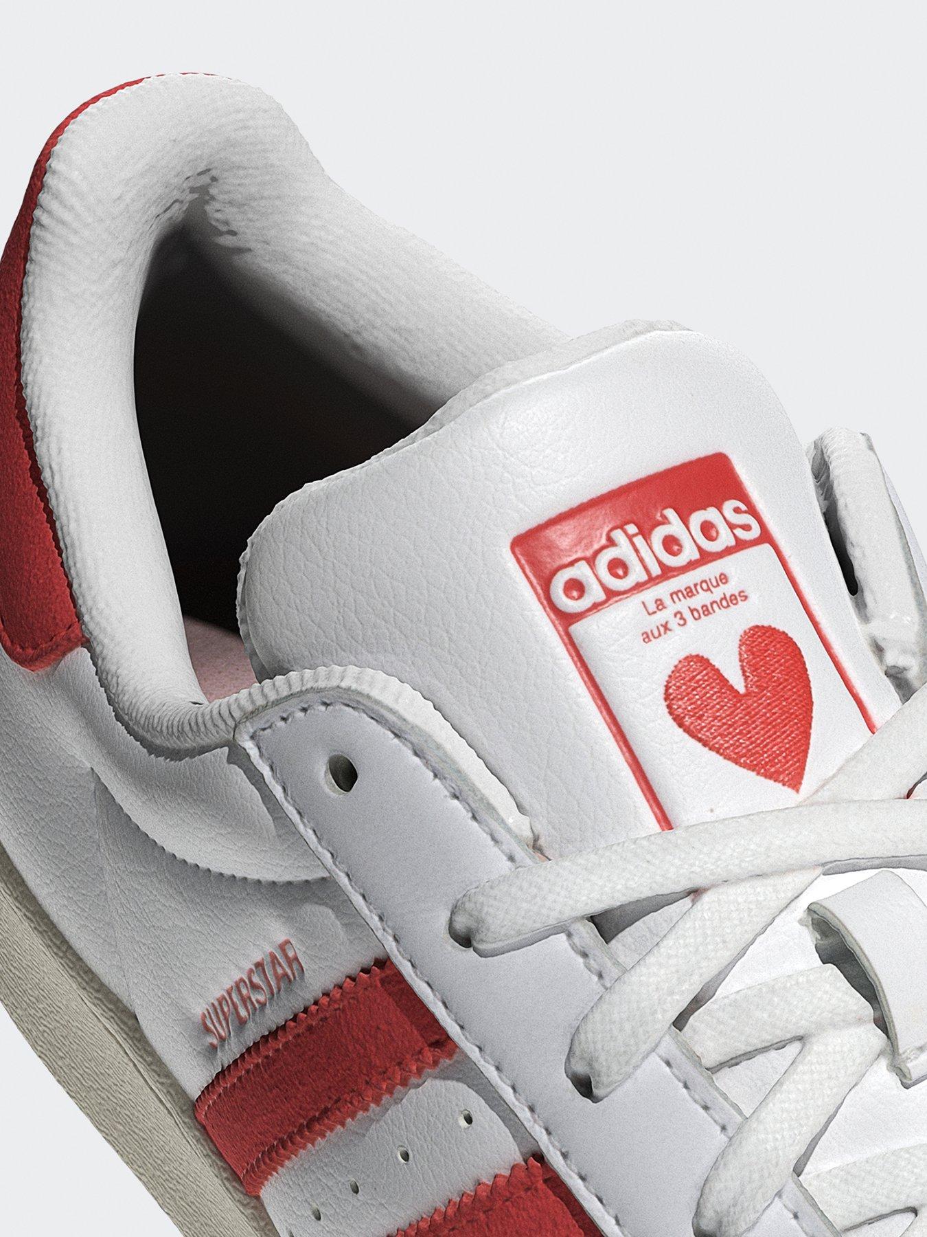 Ladies white adidas superstar trainers best sale