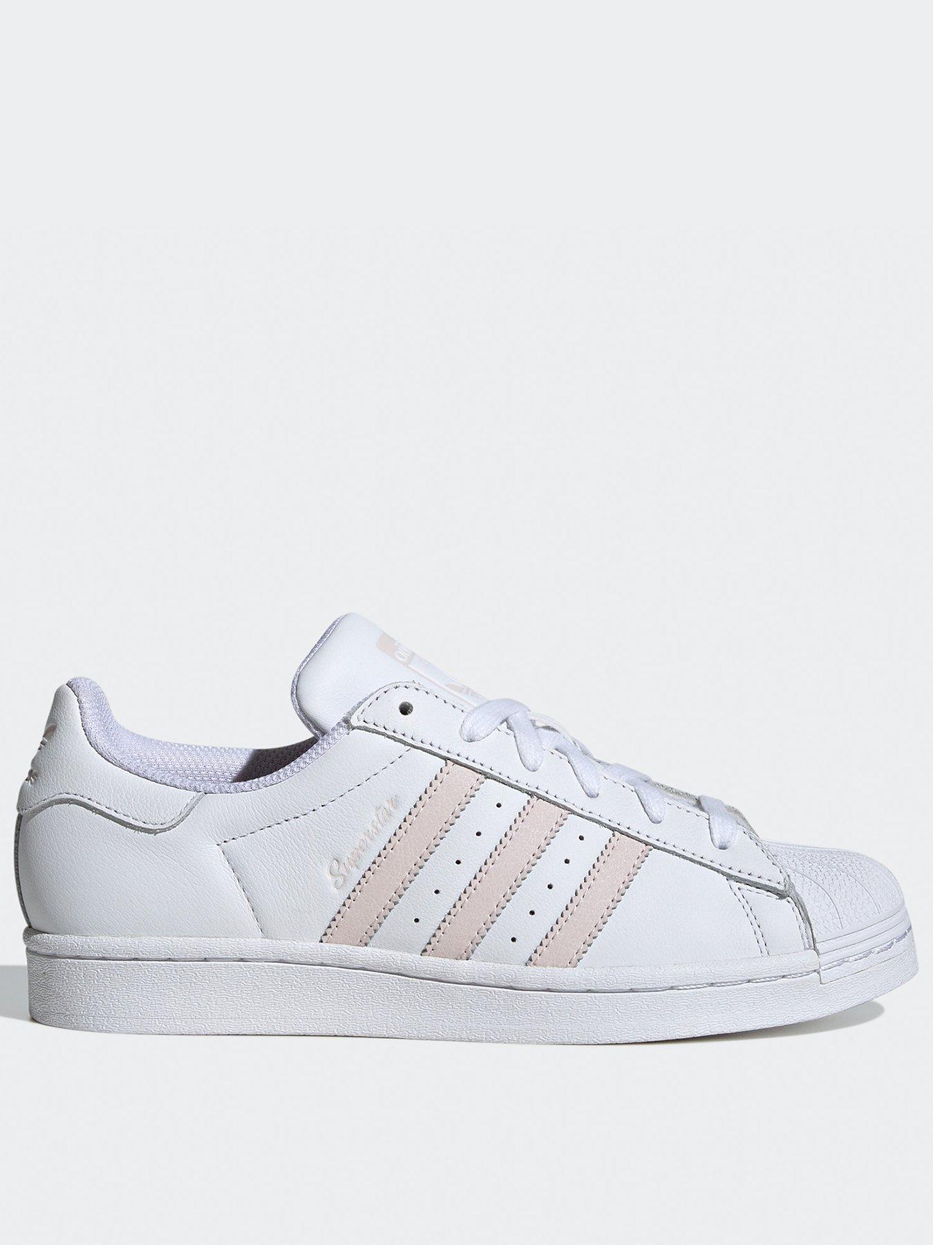 White fashion adidas original trainers