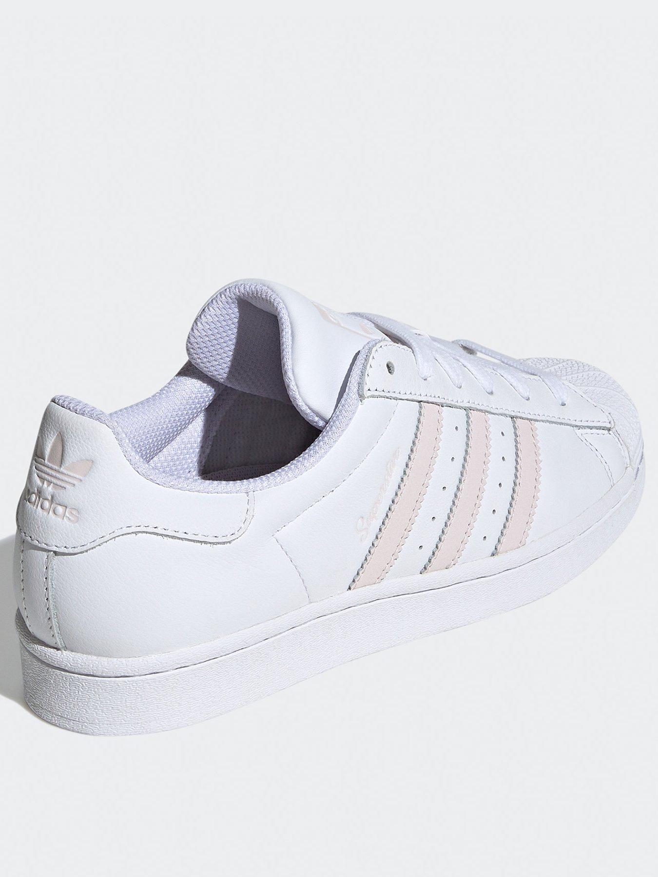 adidas Originals Womens Superstar Trainers White Pink Very