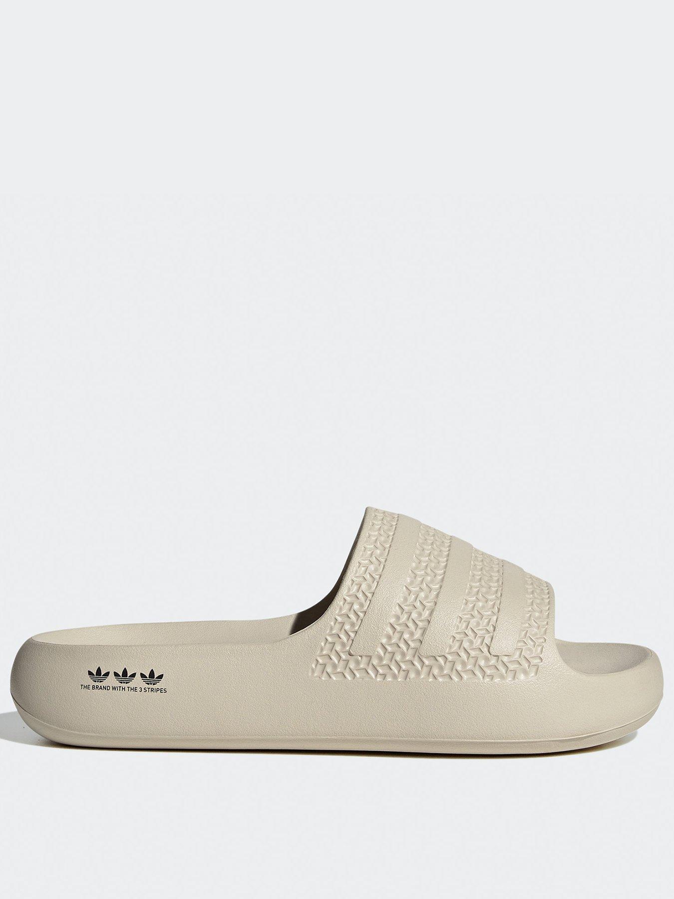 Adidas khaki fashion sliders