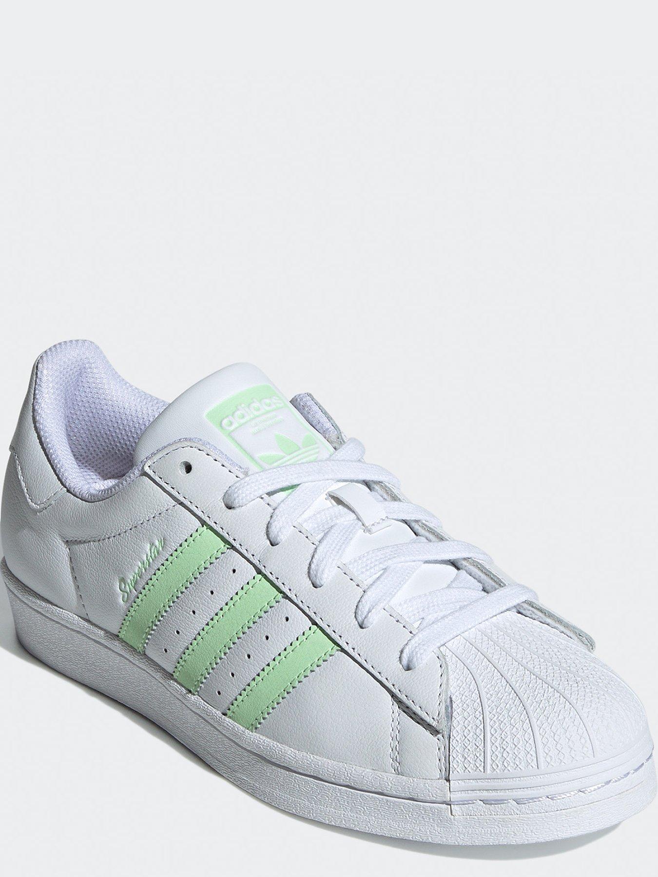 Green superstar trainers best sale