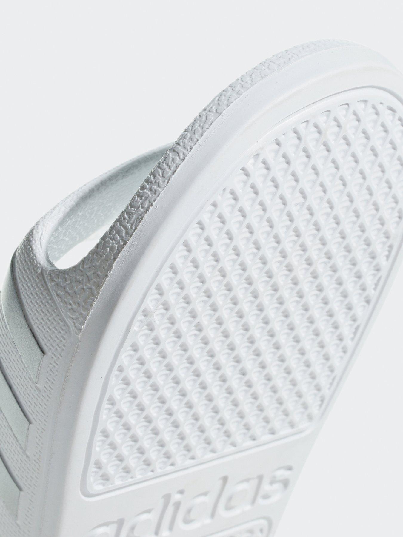 adidas Sportswear Kids Unisex Adilette Aqua Sliders White/Silver