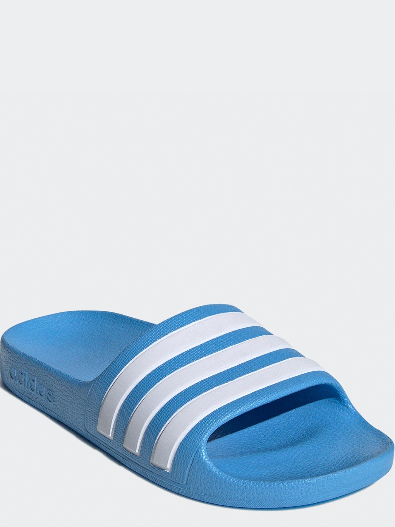 adidas Sportswear Kids Unisex Adilette Aqua Sliders Light Blue Very