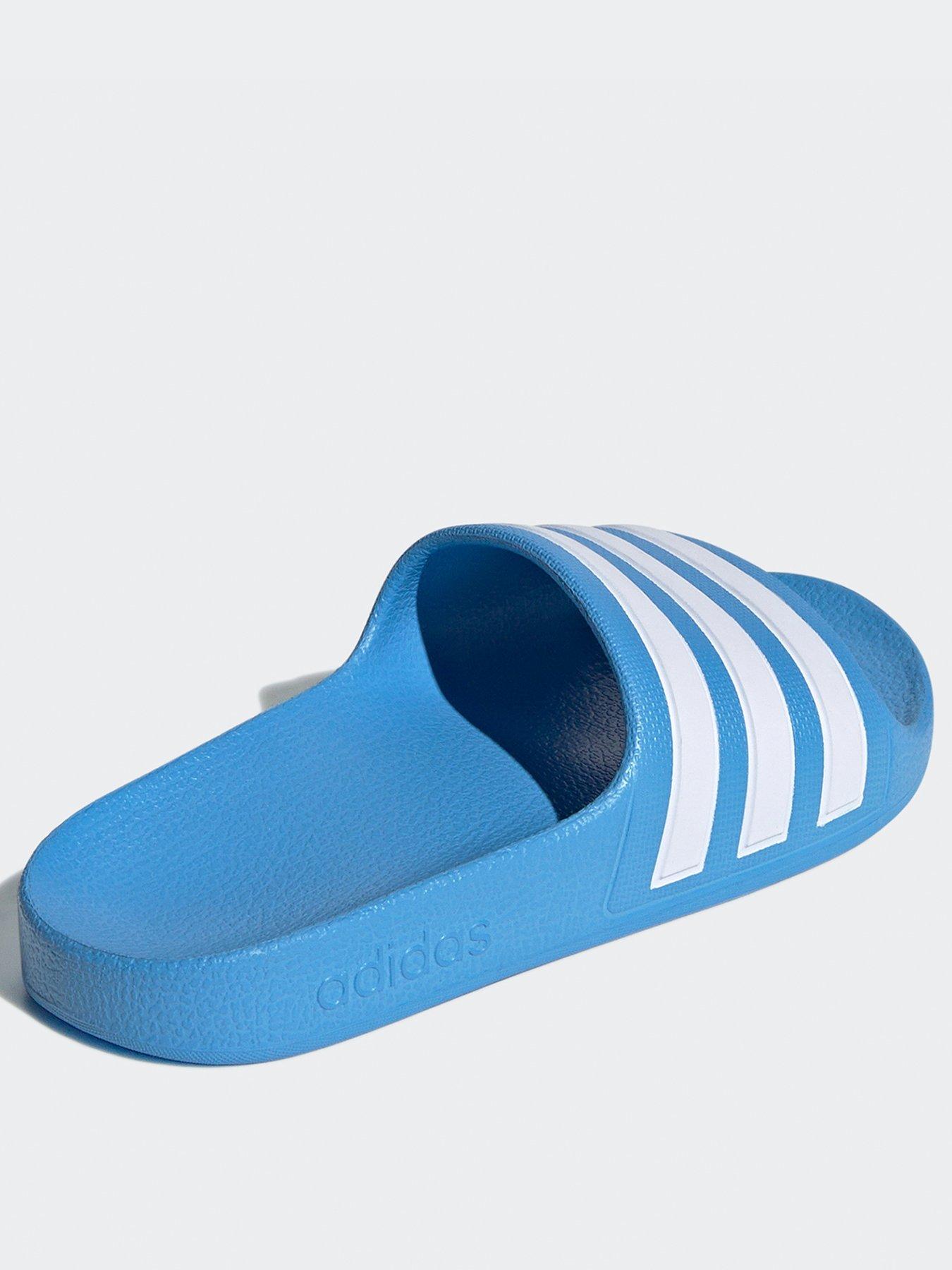 Adidas adilette blue white online