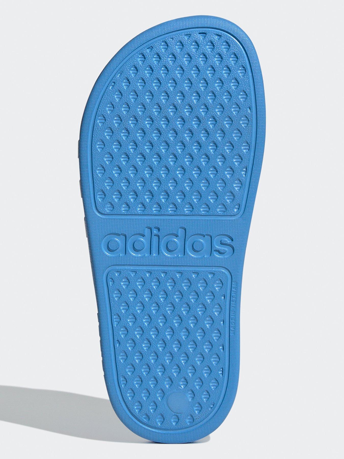 Light blue adidas sliders sale