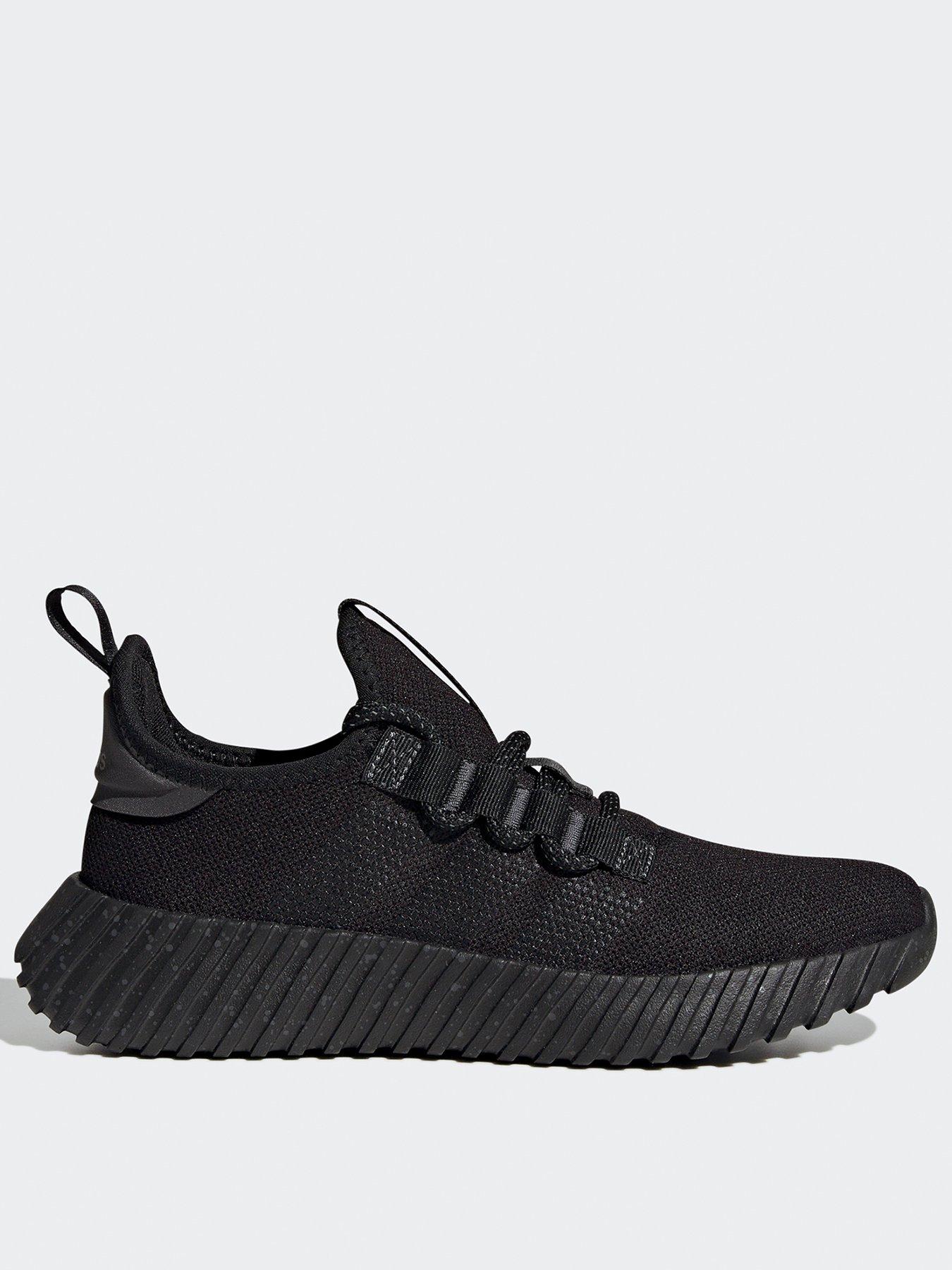 Adidas all black womens trainers on sale