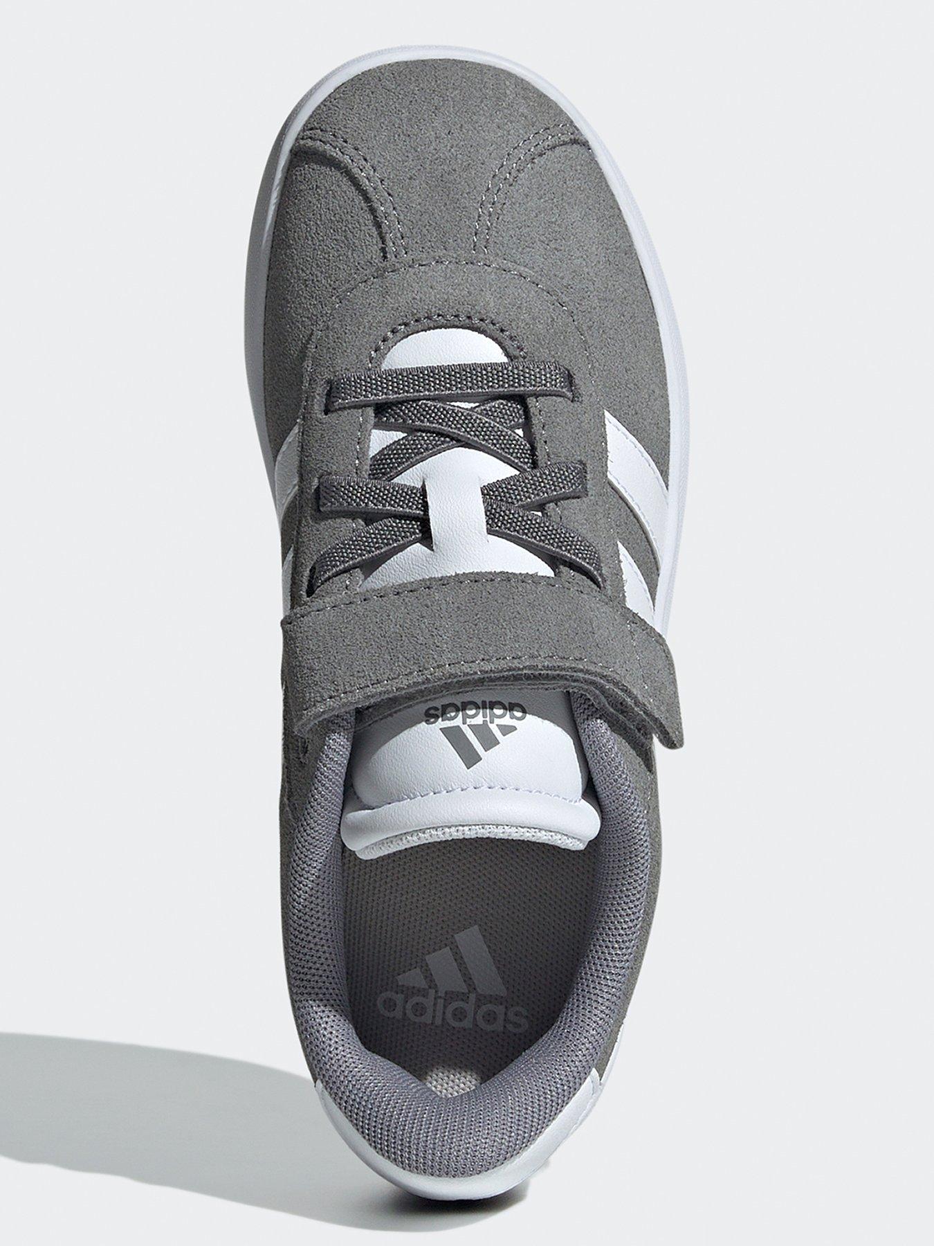 Image 4 of 6 of adidas Sportswear Kids Unisex VL Court 3.0 Velcro Trainers - Grey/White