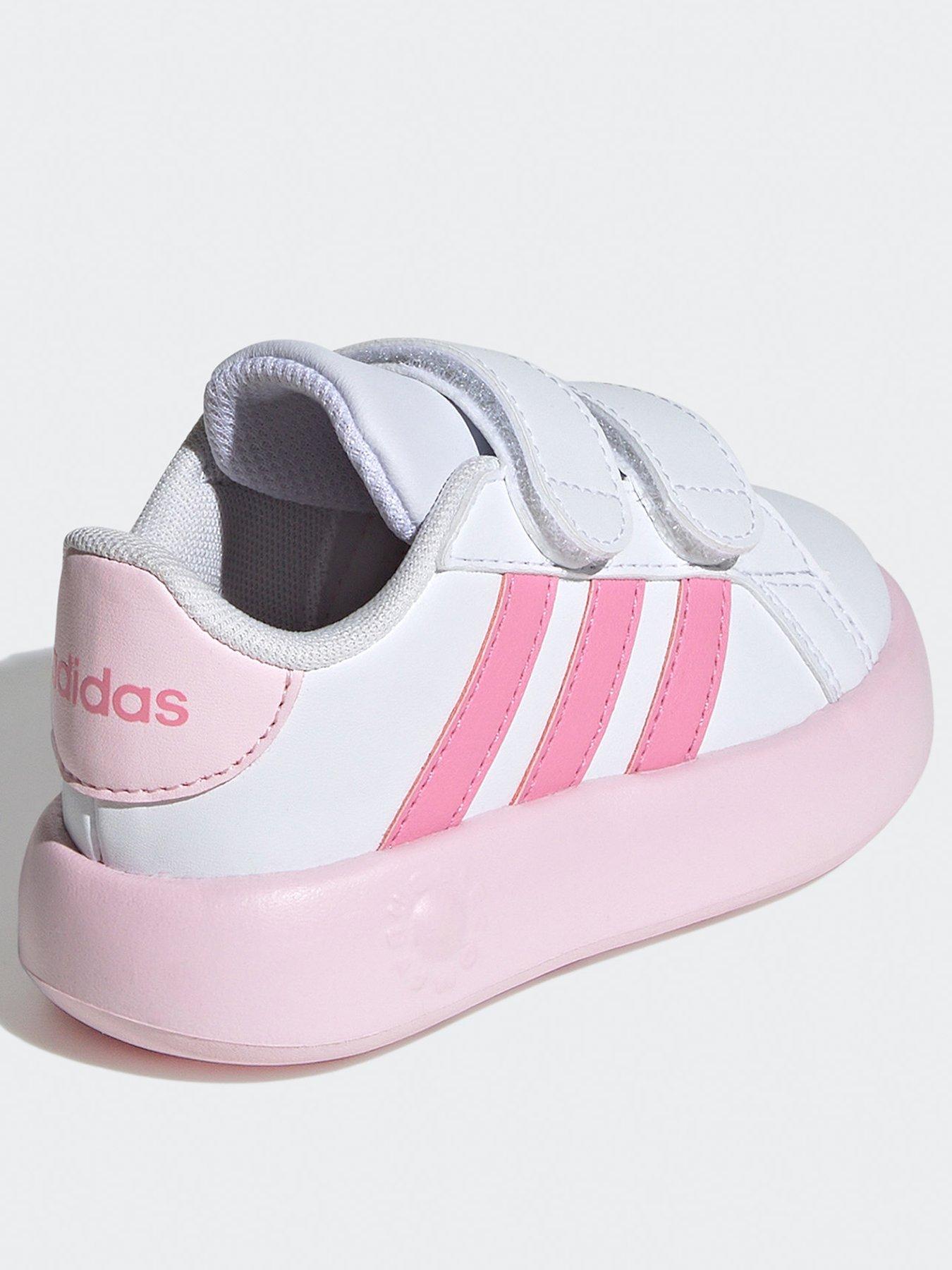 Infant Girls Grand Court 2.0 Trainers White Pink