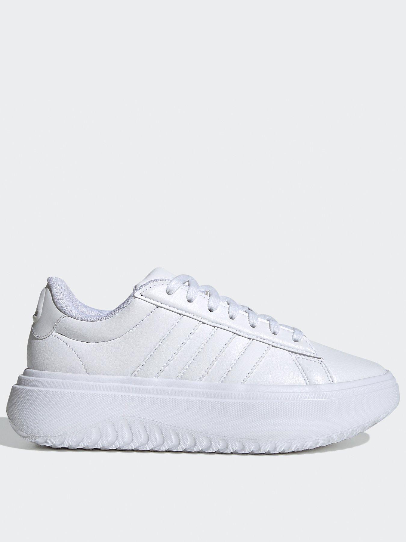 undefined Women's Grand Court Platform Trainers - White