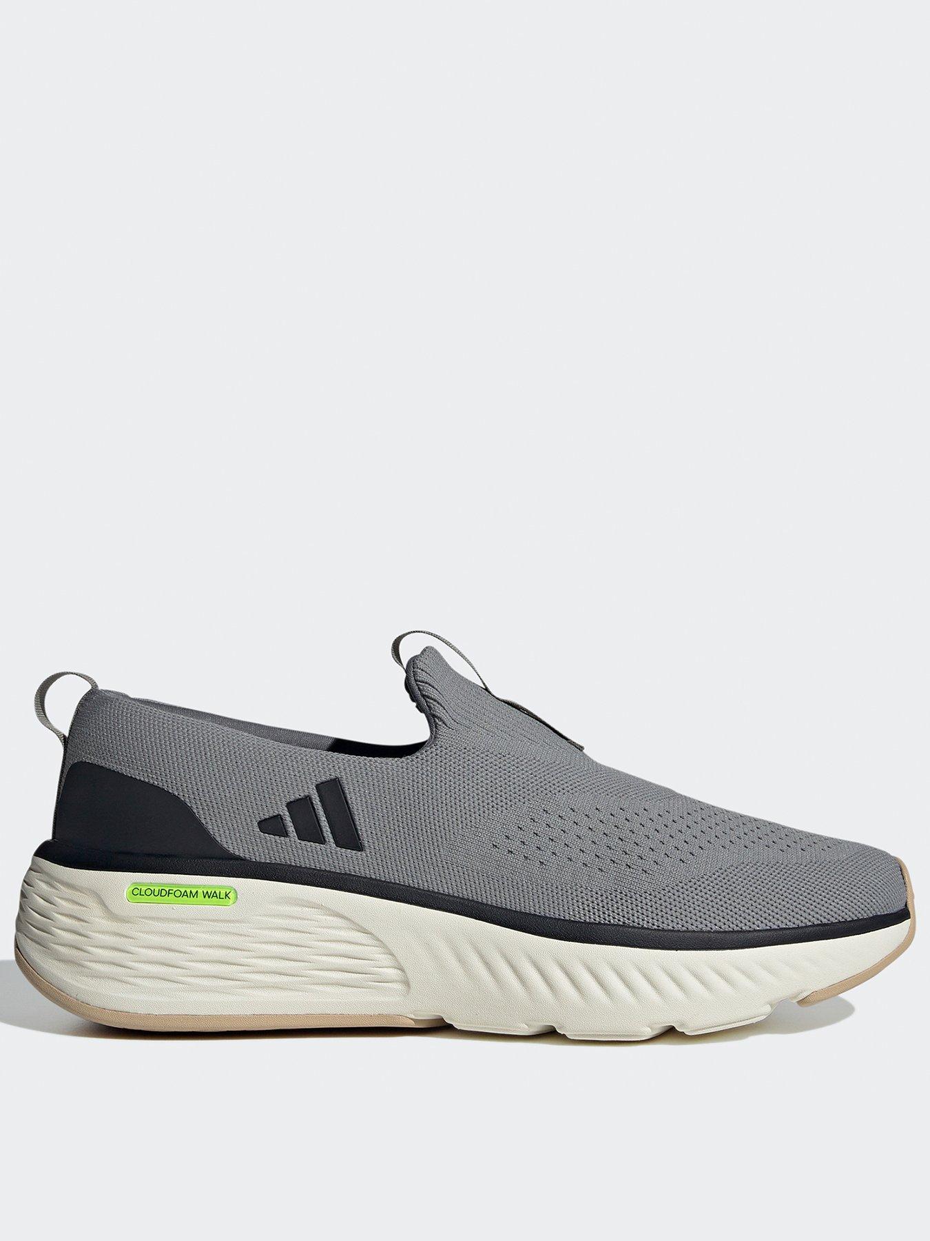 Grey and white adidas cloudfoam online