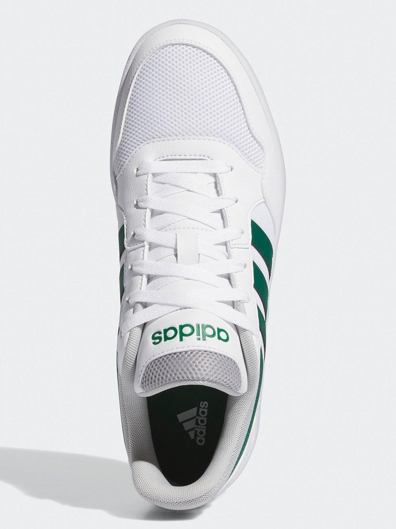 Adidas white green trainers on sale