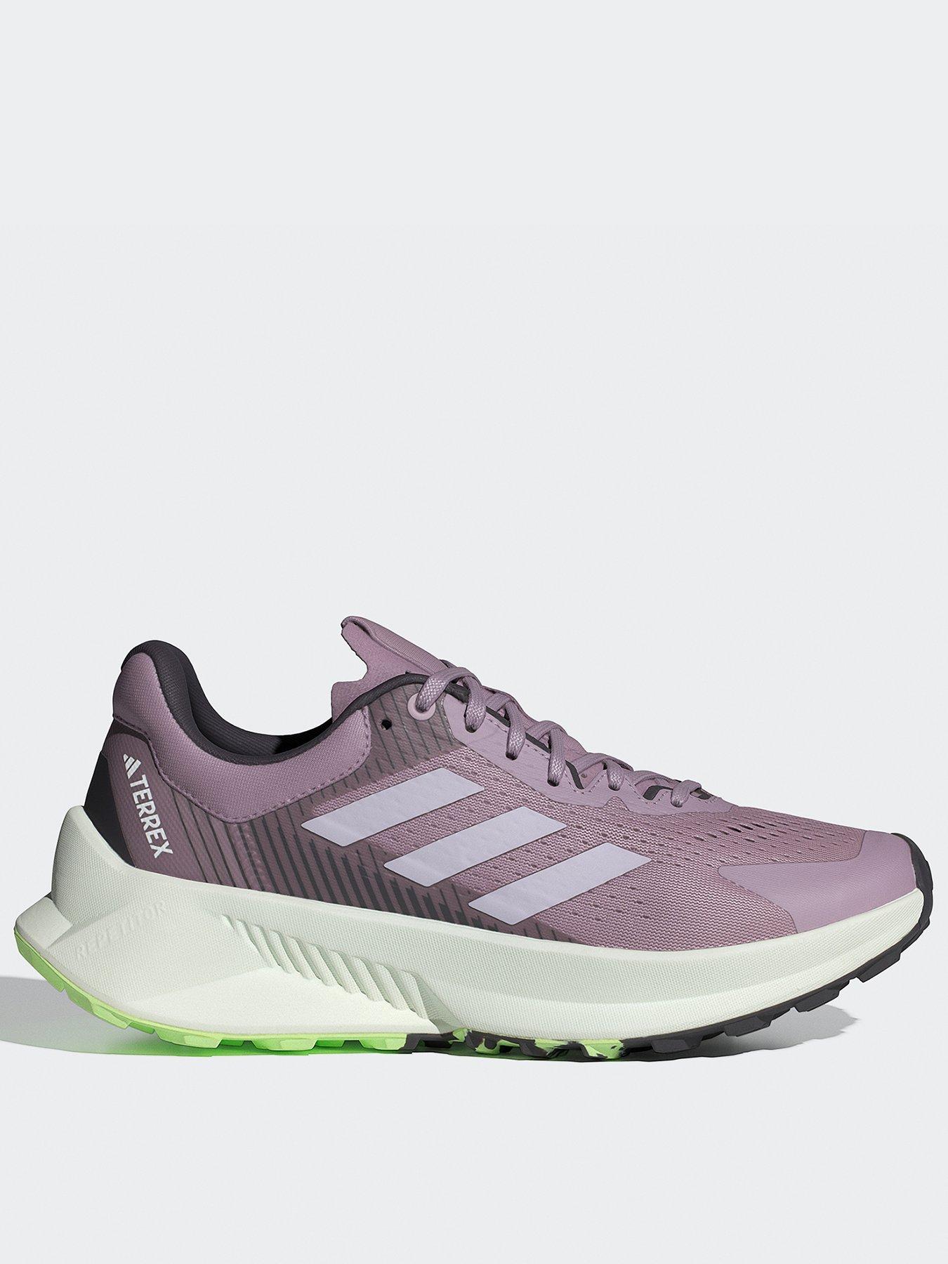 adidas Terrex Womens Trail Soulstride Flow Shoes Purple grey Very