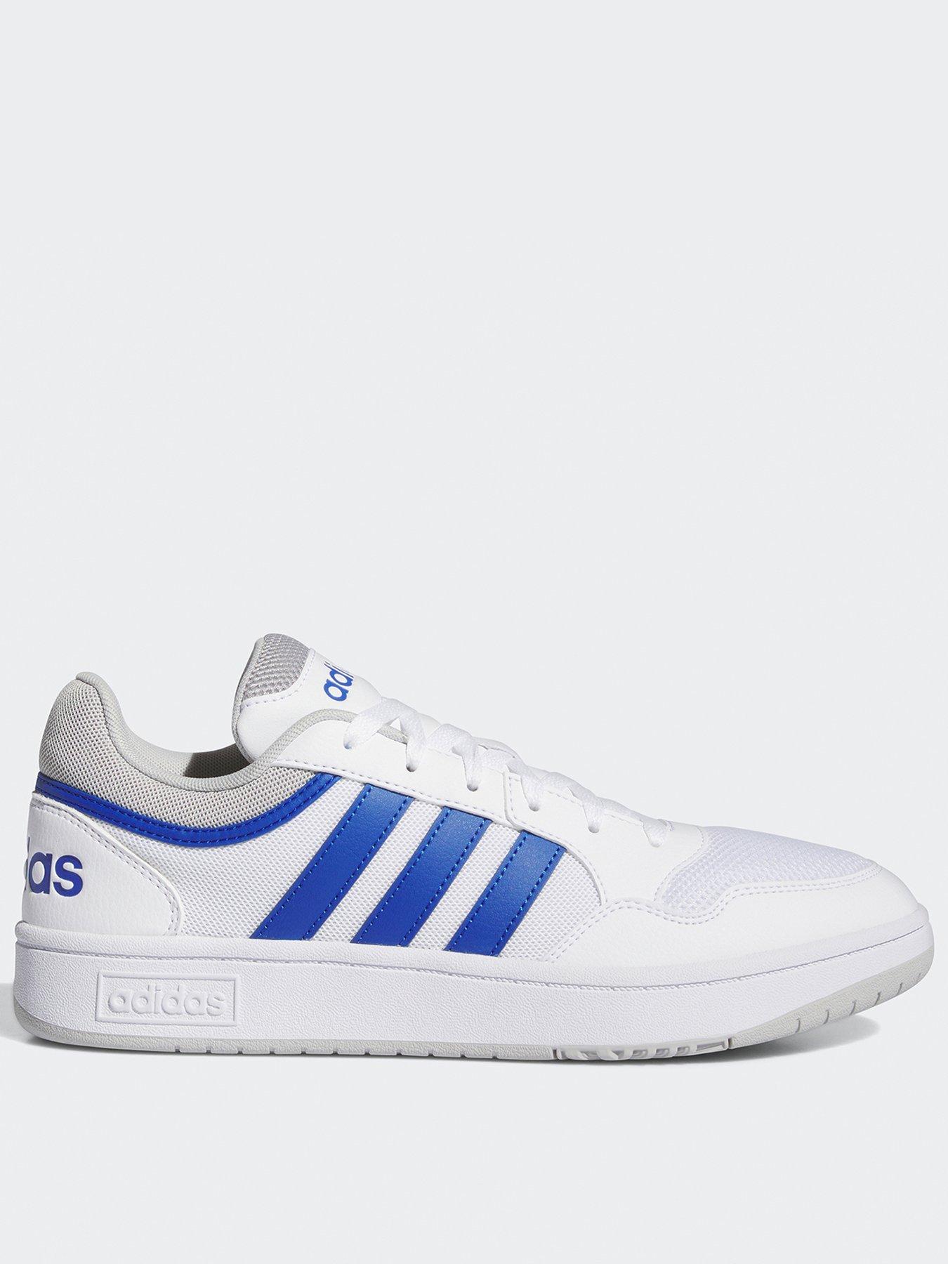 adidas Sportswear Men s Hoops 3.0 Summer Trainers White Blue Very