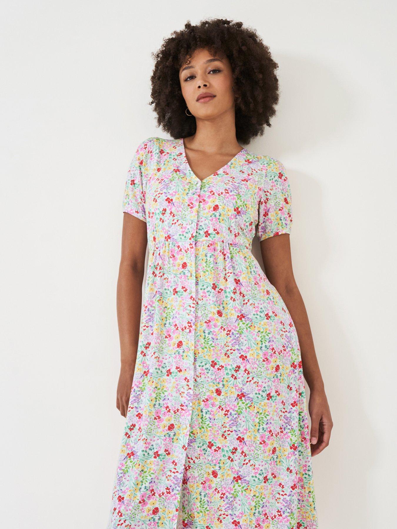 undefined Kiki Short Sleeve Jersey Dress - Multi