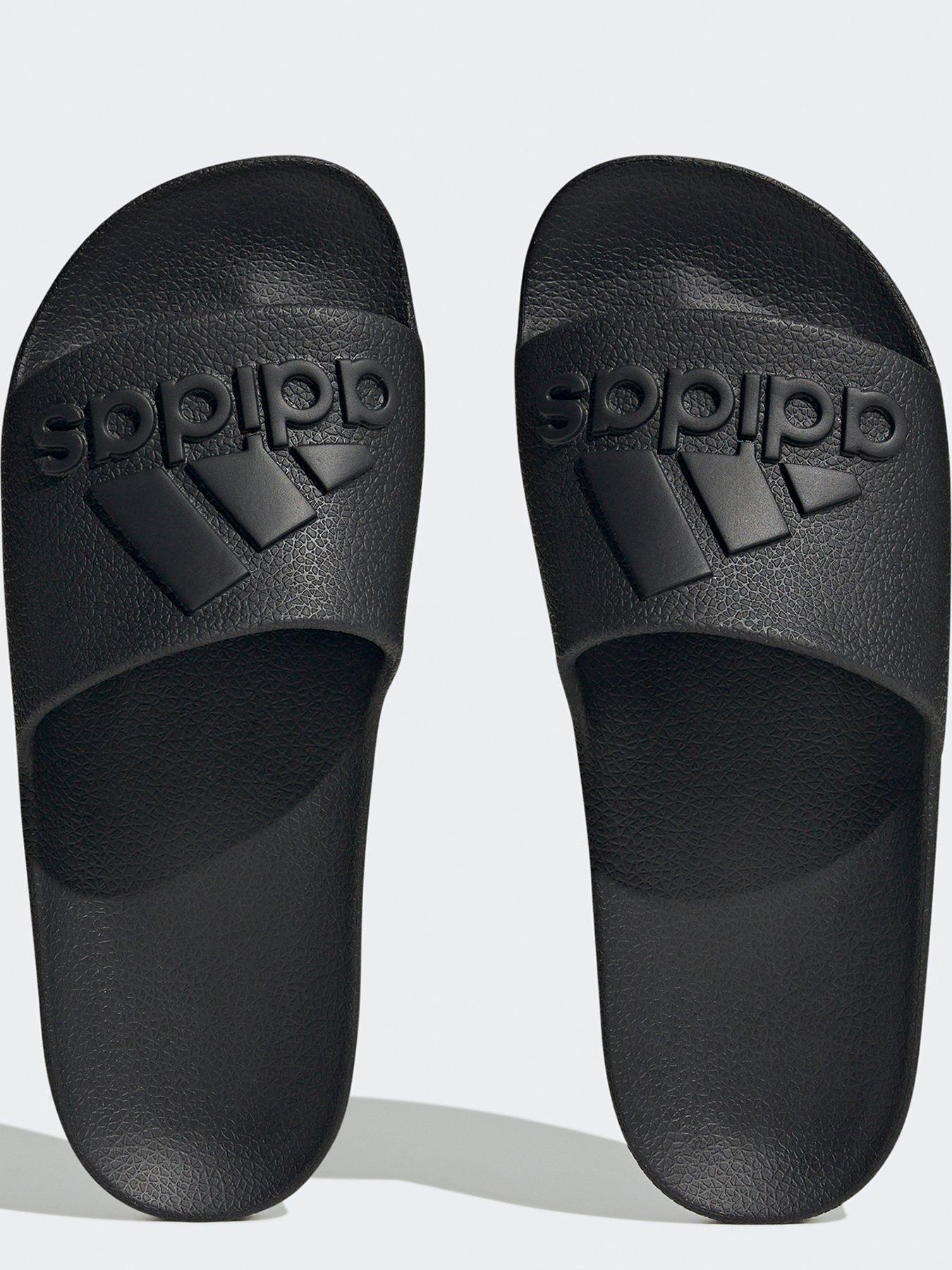 Image 4 of 6 of adidas Sportswear Adilette Aqua Sliders - Black