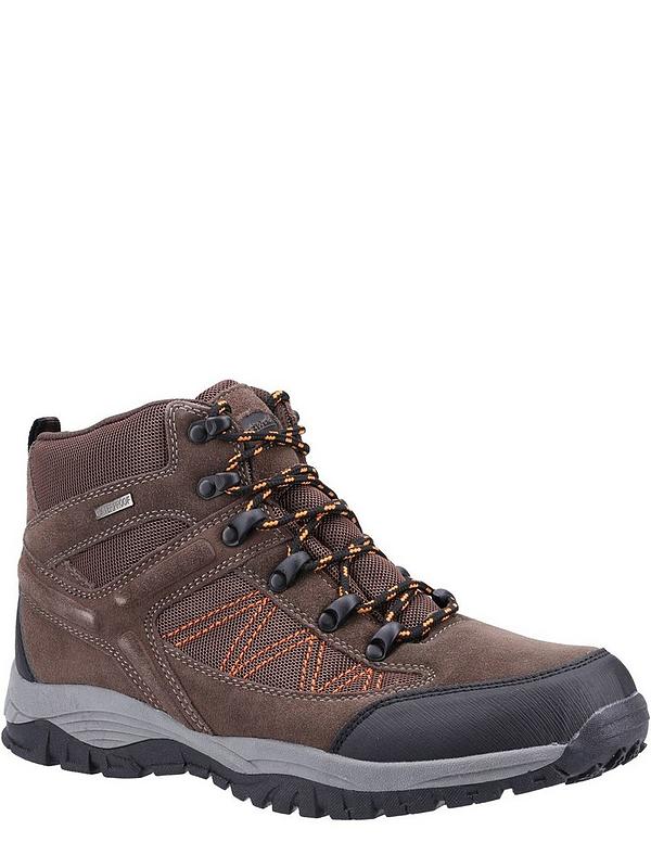 Cotswold Maisemore Mid Mens Suede Mesh Hiking Boot - Brown | Very.co.uk