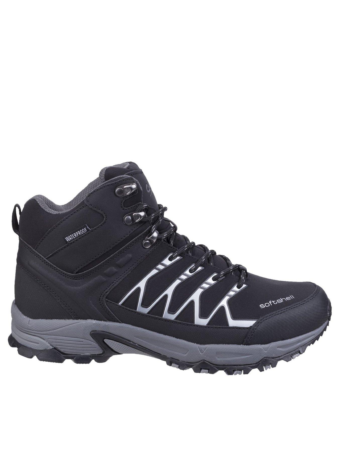 Cotswold Abbeydale Mid Mens Soft Shell Hiking Boot - Black | very.co.uk