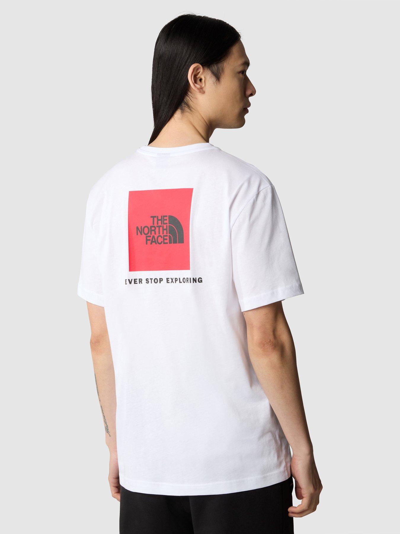 Image 1 of 3 of THE NORTH FACE Men's Short Sleeve Redbox Tee - White