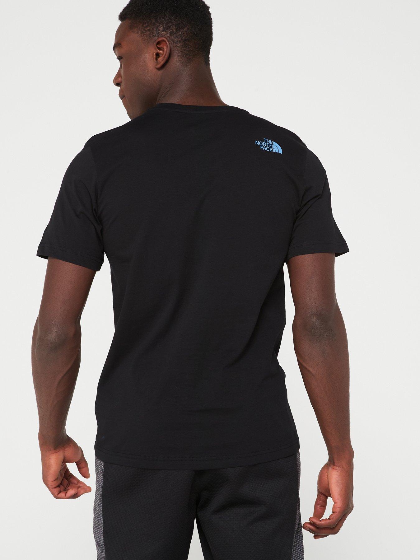 Image 2 of 5 of THE NORTH FACE Mens Short Sleeve Mountain Line Tee - Black