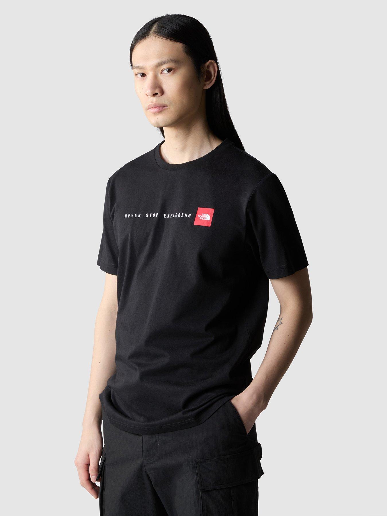 undefined Mens Short Sleeve Never Stop Exploring Tee - Black