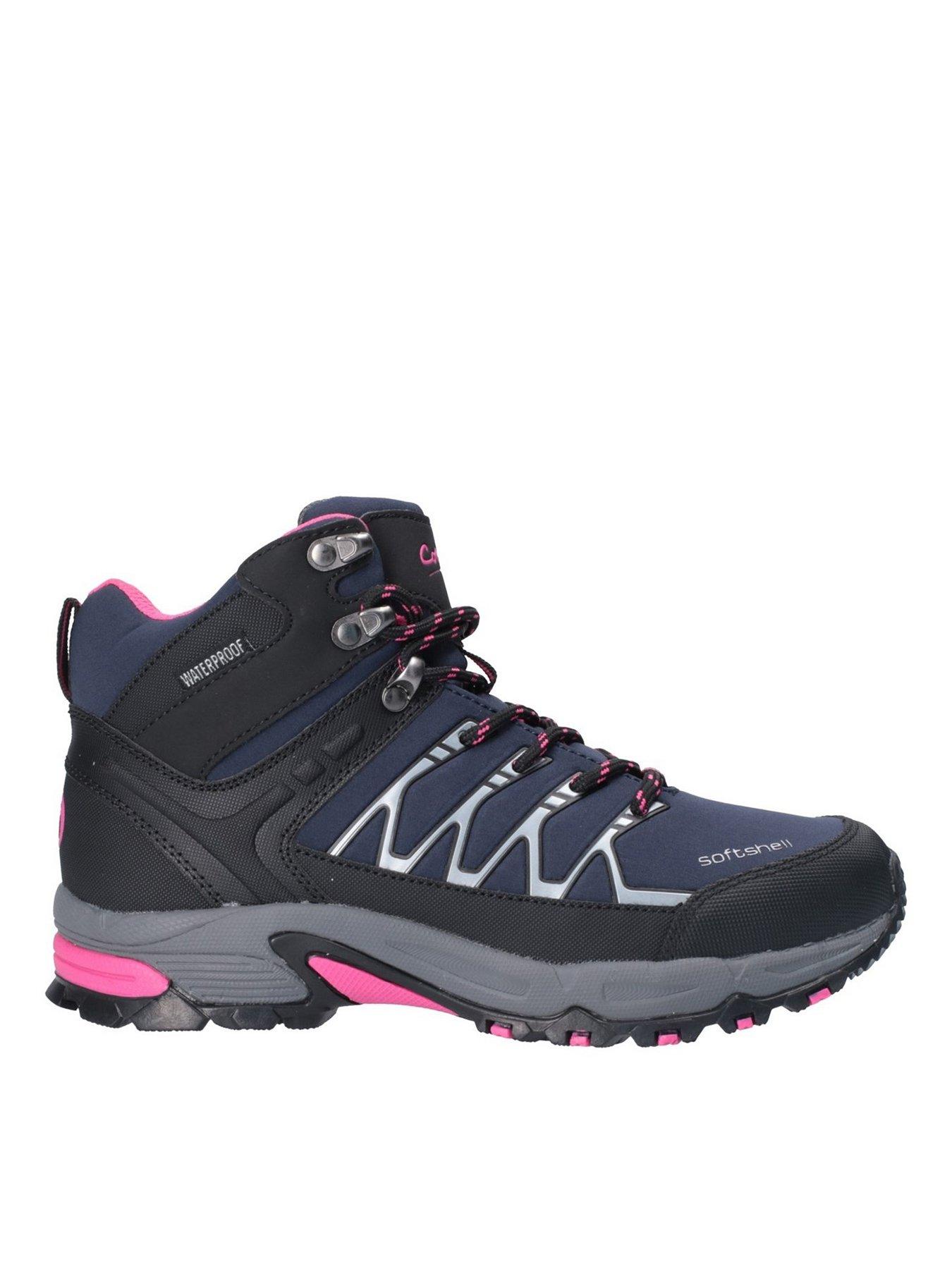 Womens Cotswold Abbeydale Low Hikers In Navy/Black/Fuchsia