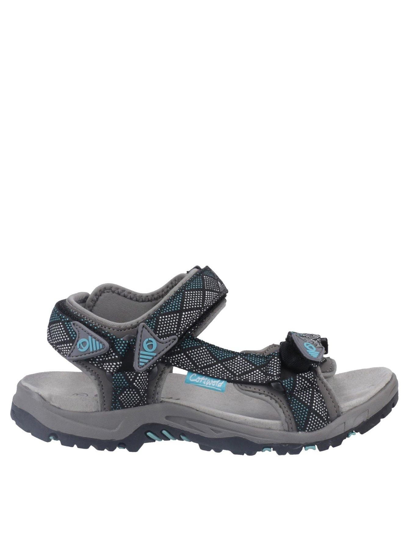Cotswold Foxcote Ladies Sandal - Grey/turquoise