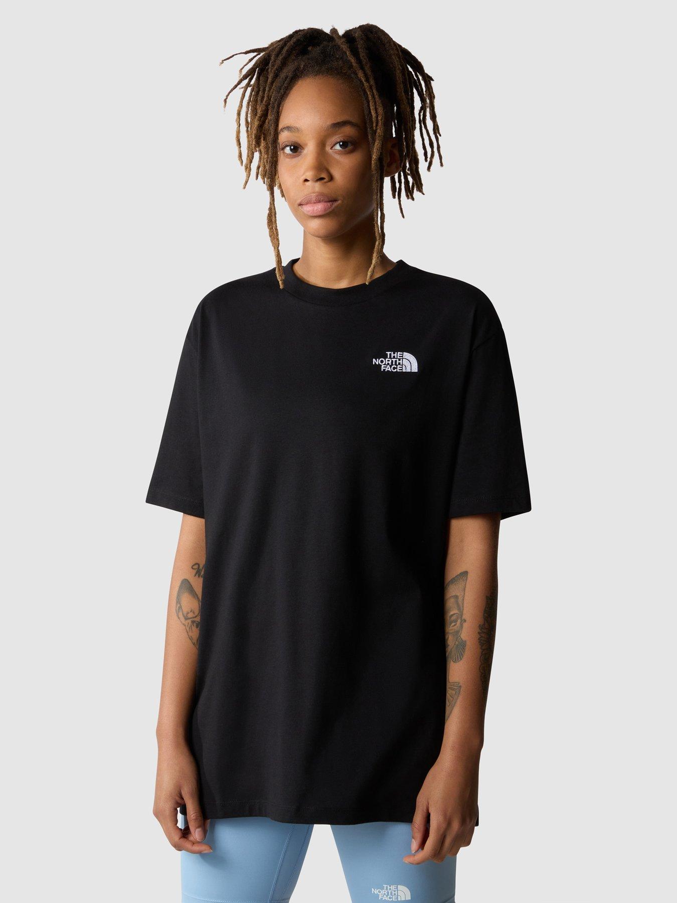 Image 1 of 4 of THE NORTH FACE Womens Short Sleeve Oversize Simple Dome Tee - Black