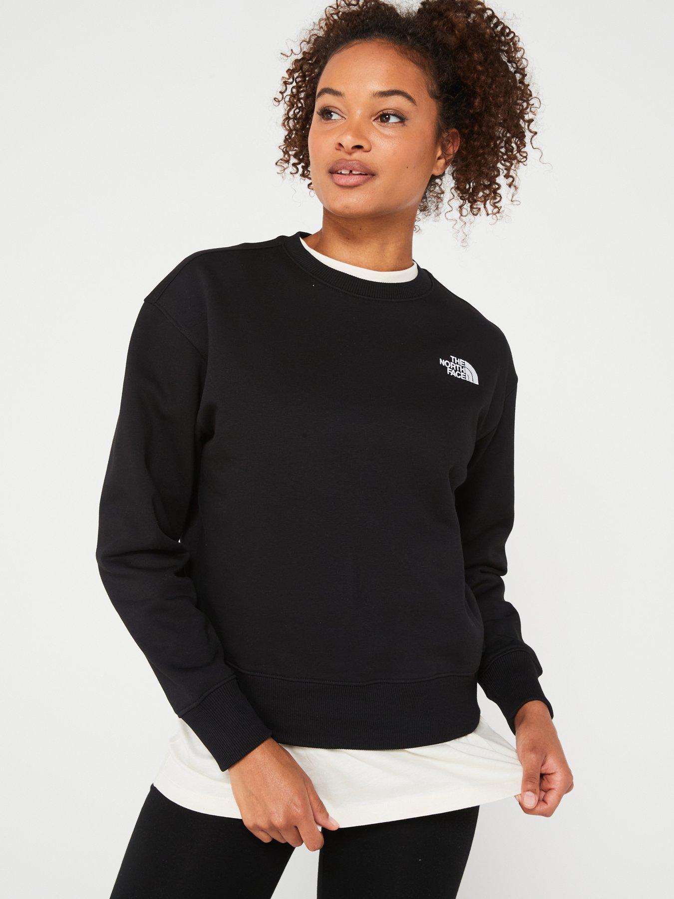 THE NORTH FACE Womens Essential Crew Black Very