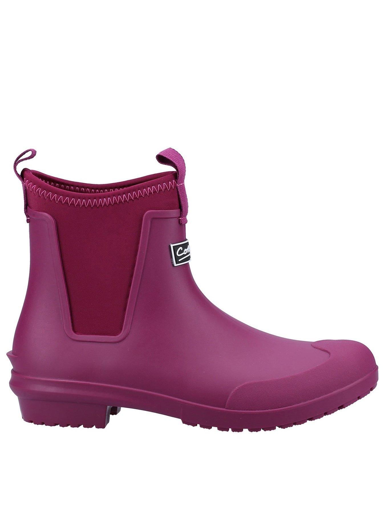 Cotswold Grovsner Everyday Wellingtons, Berry, Size 4, Women