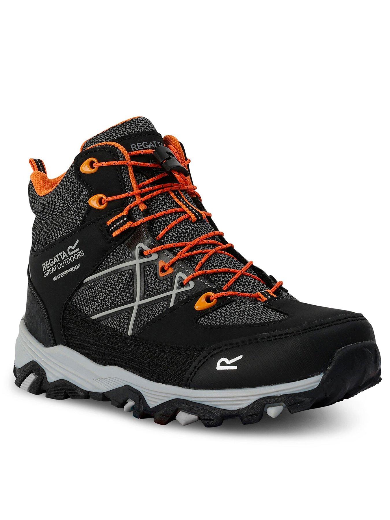 Regatta Samaris III Junior Hiking Boots - Black/Orange