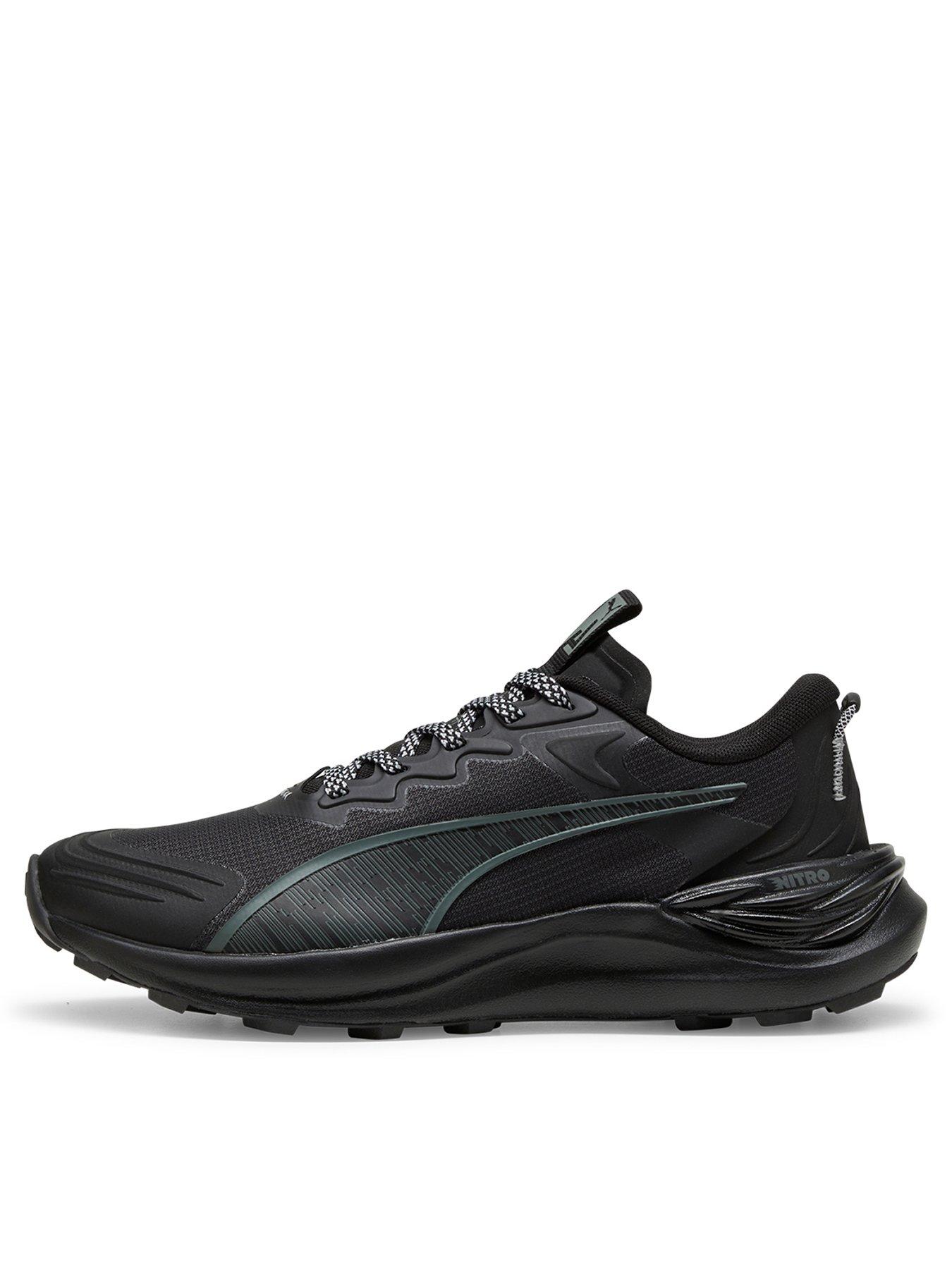 puma womens trail running electrify nitro 3 - black, black, size 3, women