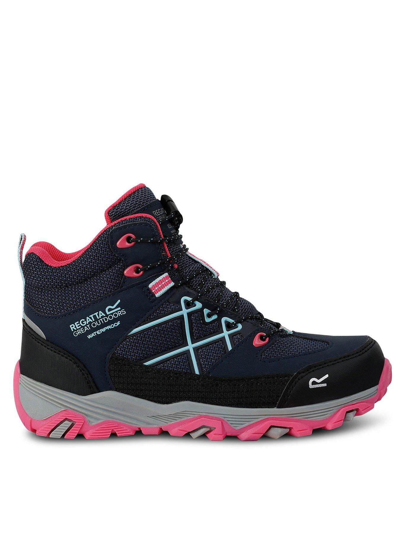 Regatta Samaris III Junior Hiking Boots Navy Pink Very