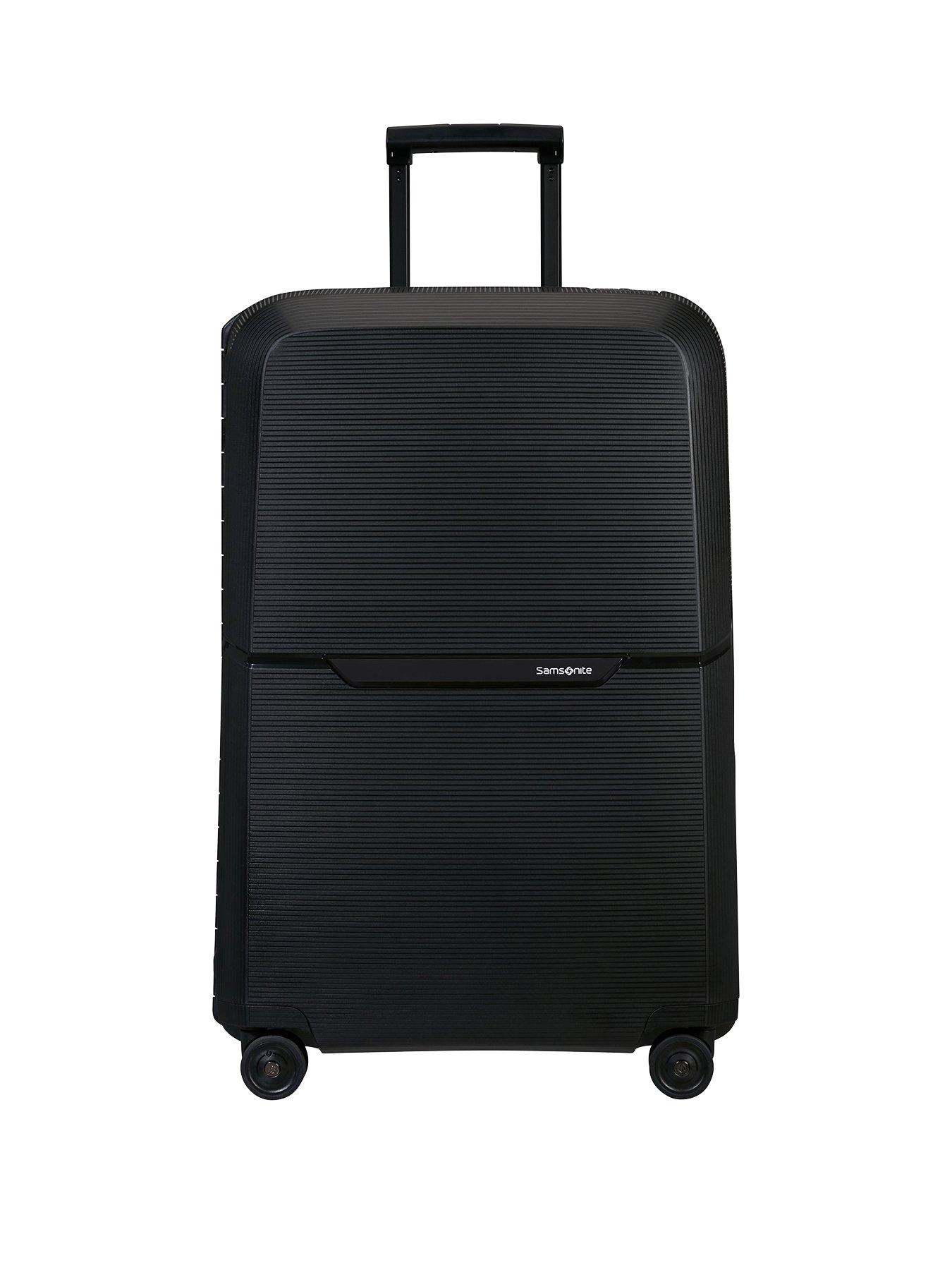 Samsonite Magnum Eco Spinner 69cm Medium Hardshell Suitcase - Dark Grey |  Very.co.uk