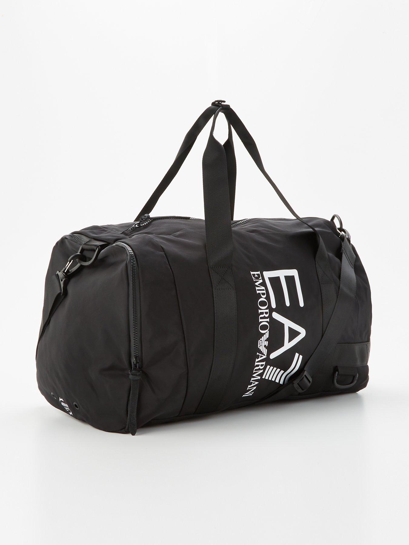 EA7 Emporio Armani Vigor7 Gym Bag Black White Very