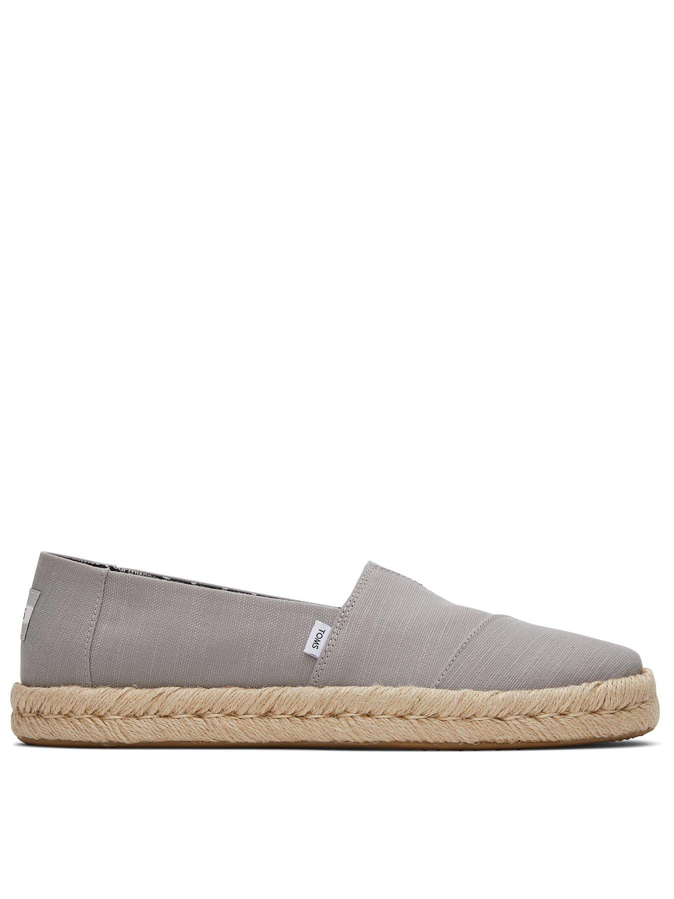 TOMS Men's Alpargata Rope 2.0 Espadrille - Grey | Very.co.uk