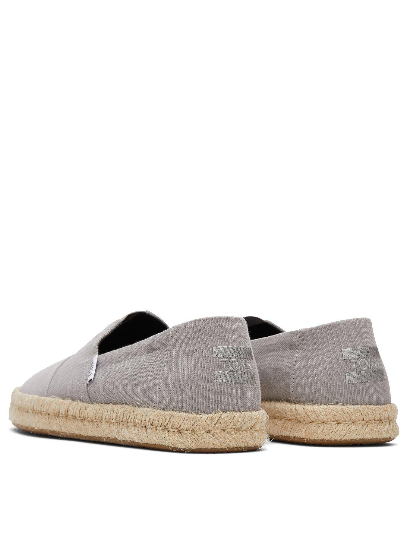 TOMS Men's Alpargata Rope 2.0 Espadrille - Grey | Very.co.uk