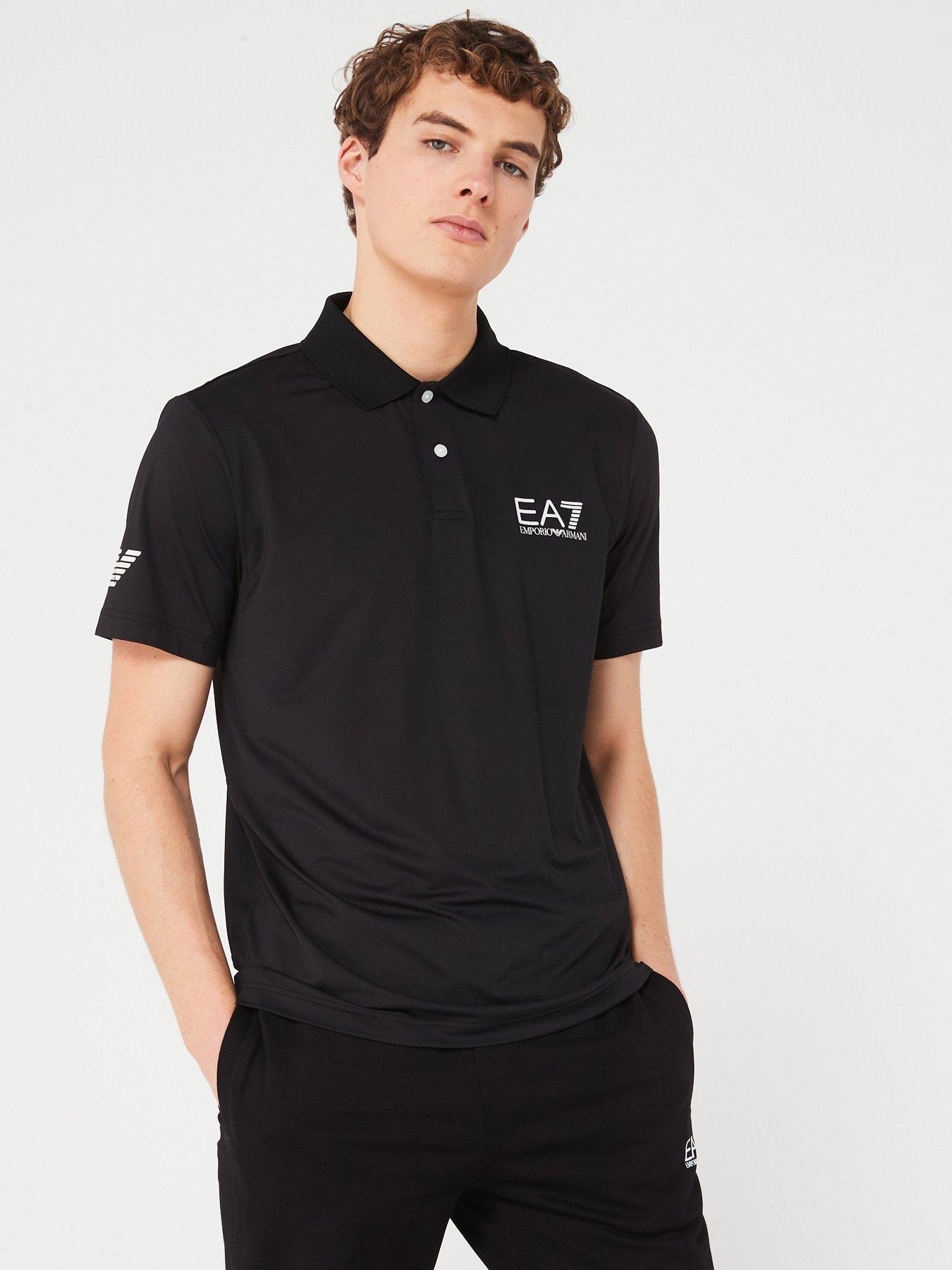 Ea7 Emporio Armani Tennis Polo Shirt - Black