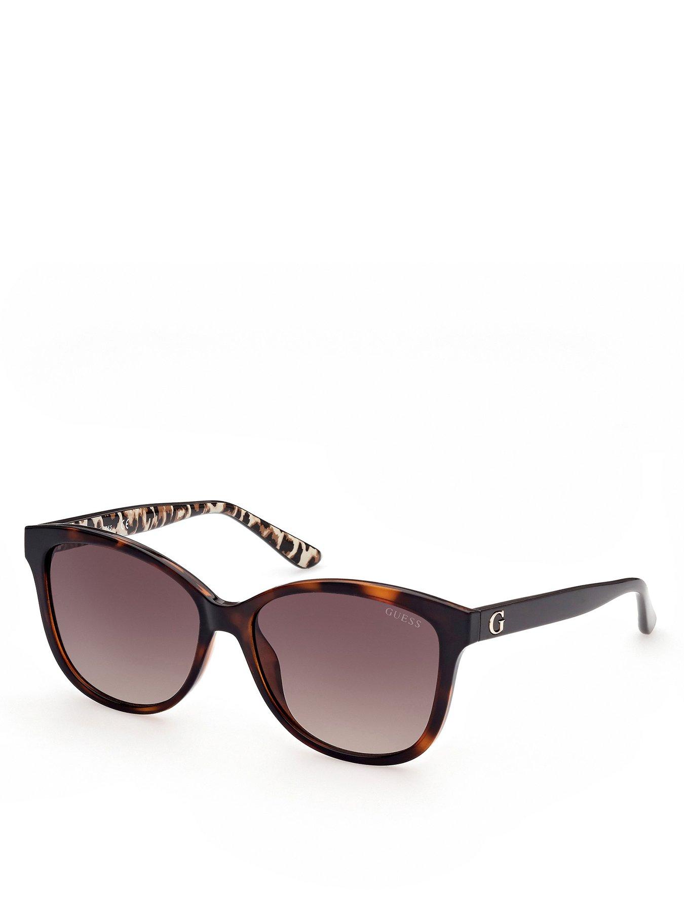 undefined Dark Havana Square Sunglasses
