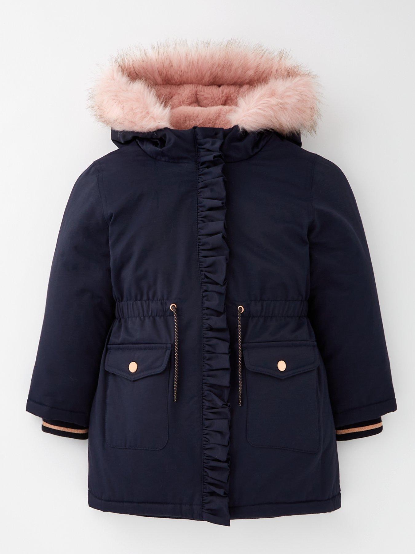 Navy girls parka on sale