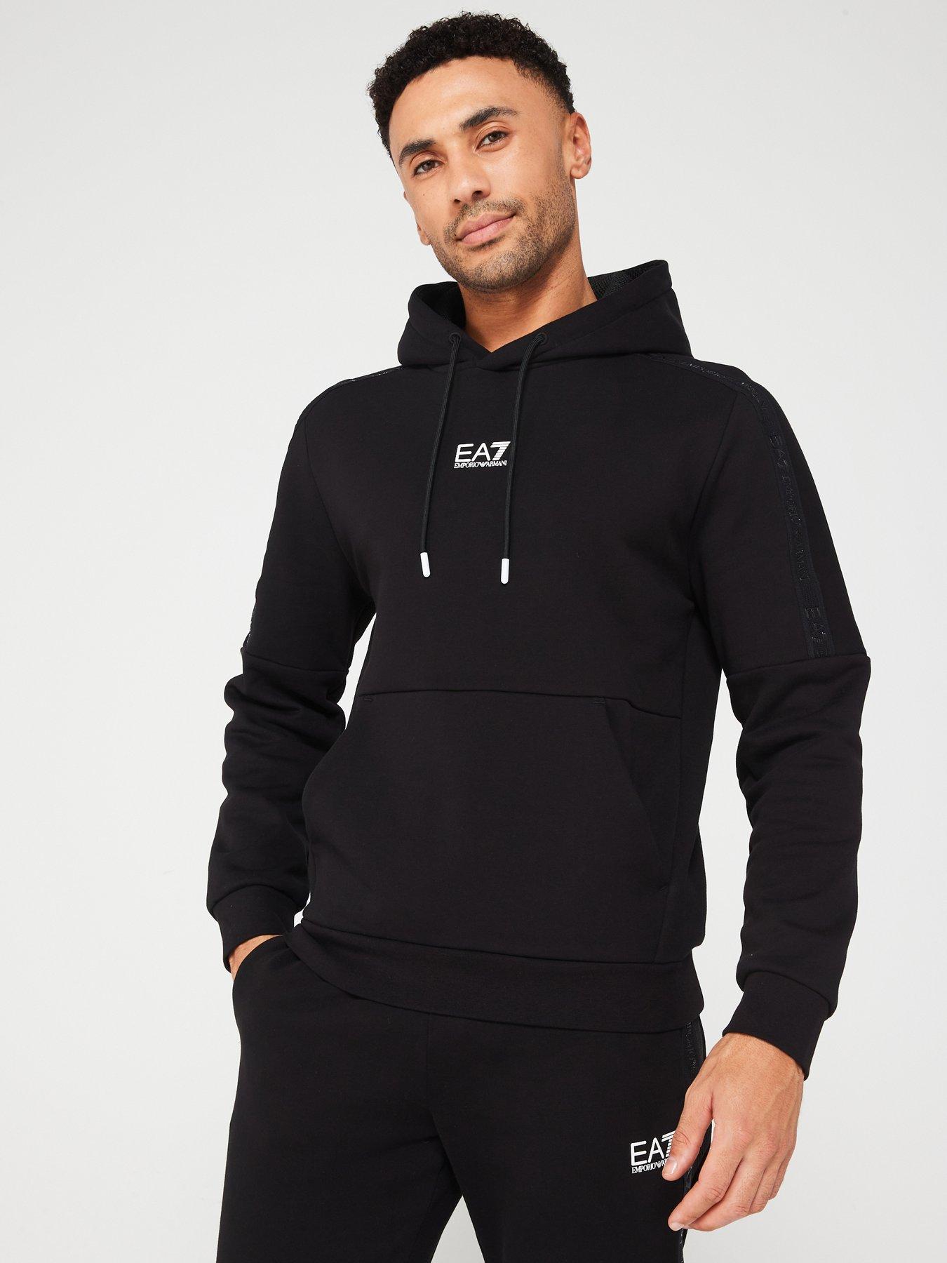 EA7 Emporio Armani Tape Logo Series Overhead Hoodie very