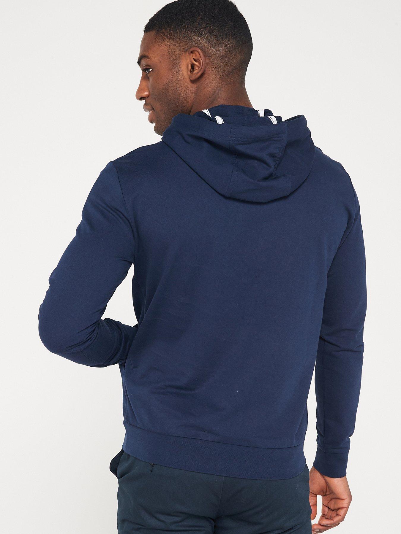 EA7 Emporio Armani Visibility Overhead Hoodie - Navy | Very.co.uk