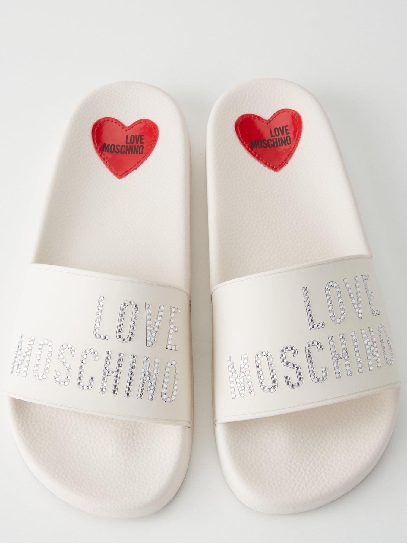 Moschino sliders white shop
