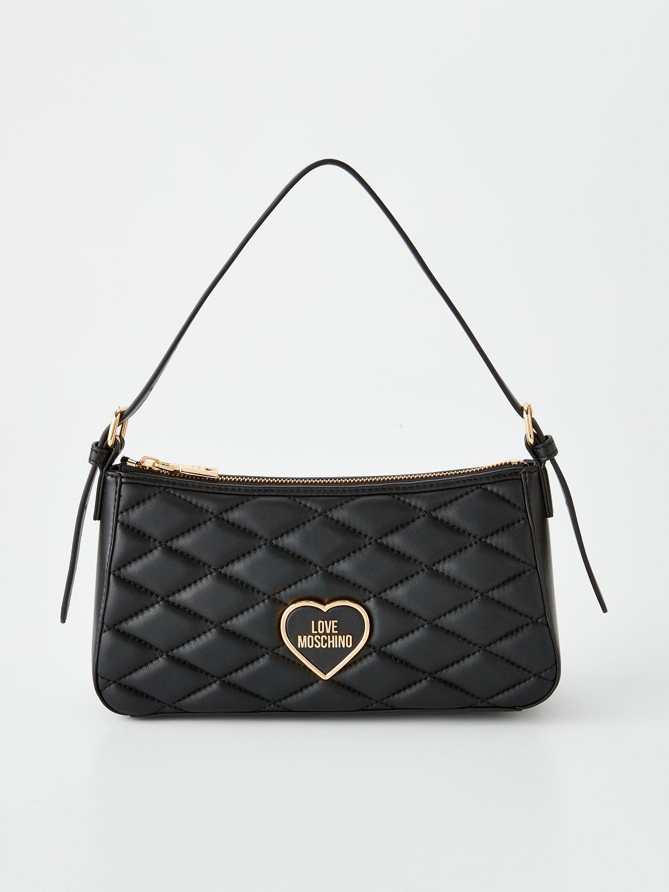 Love moschino heart logo quilted bag sale