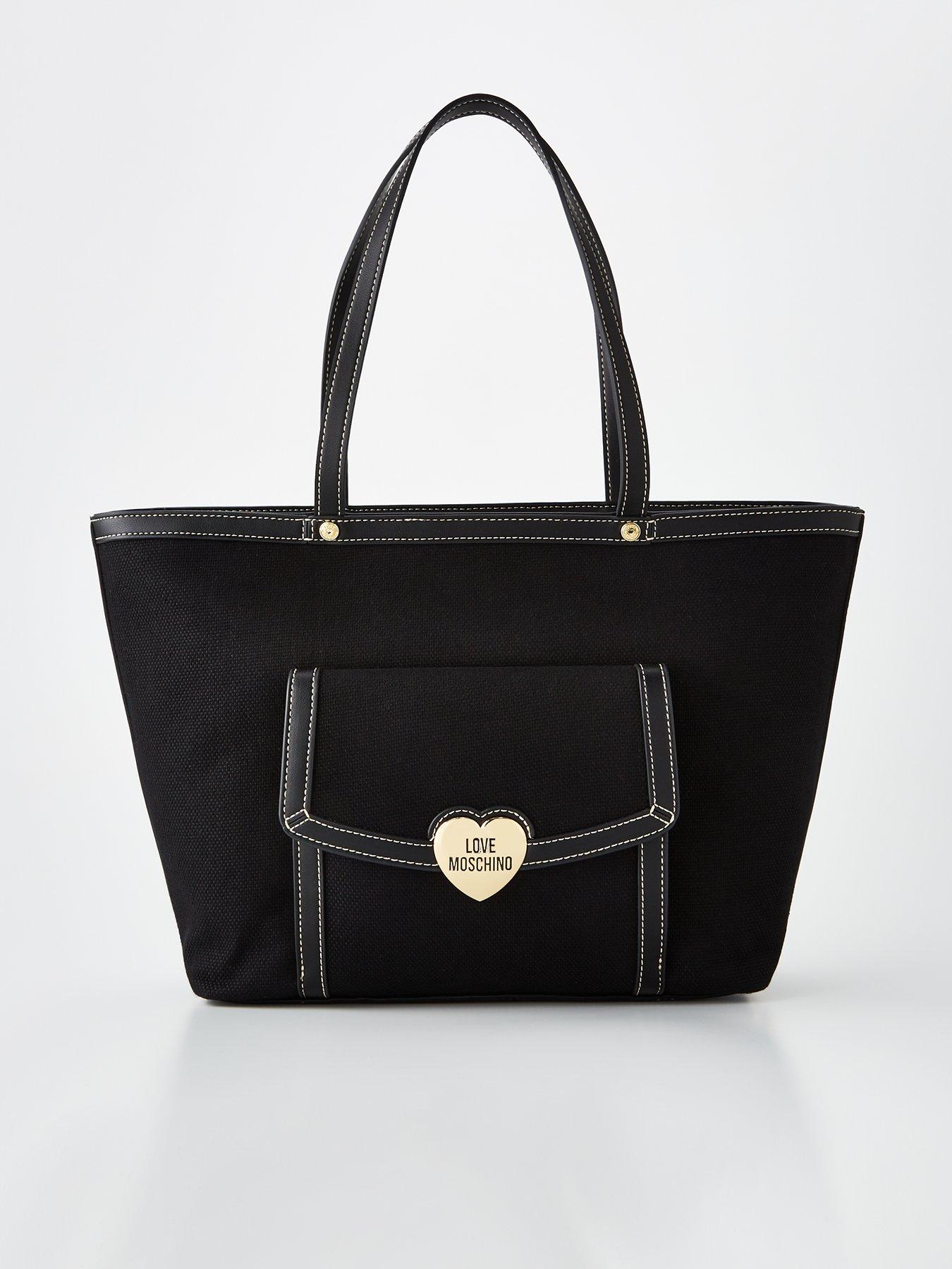 Love moschino canvas tote bag new arrivals